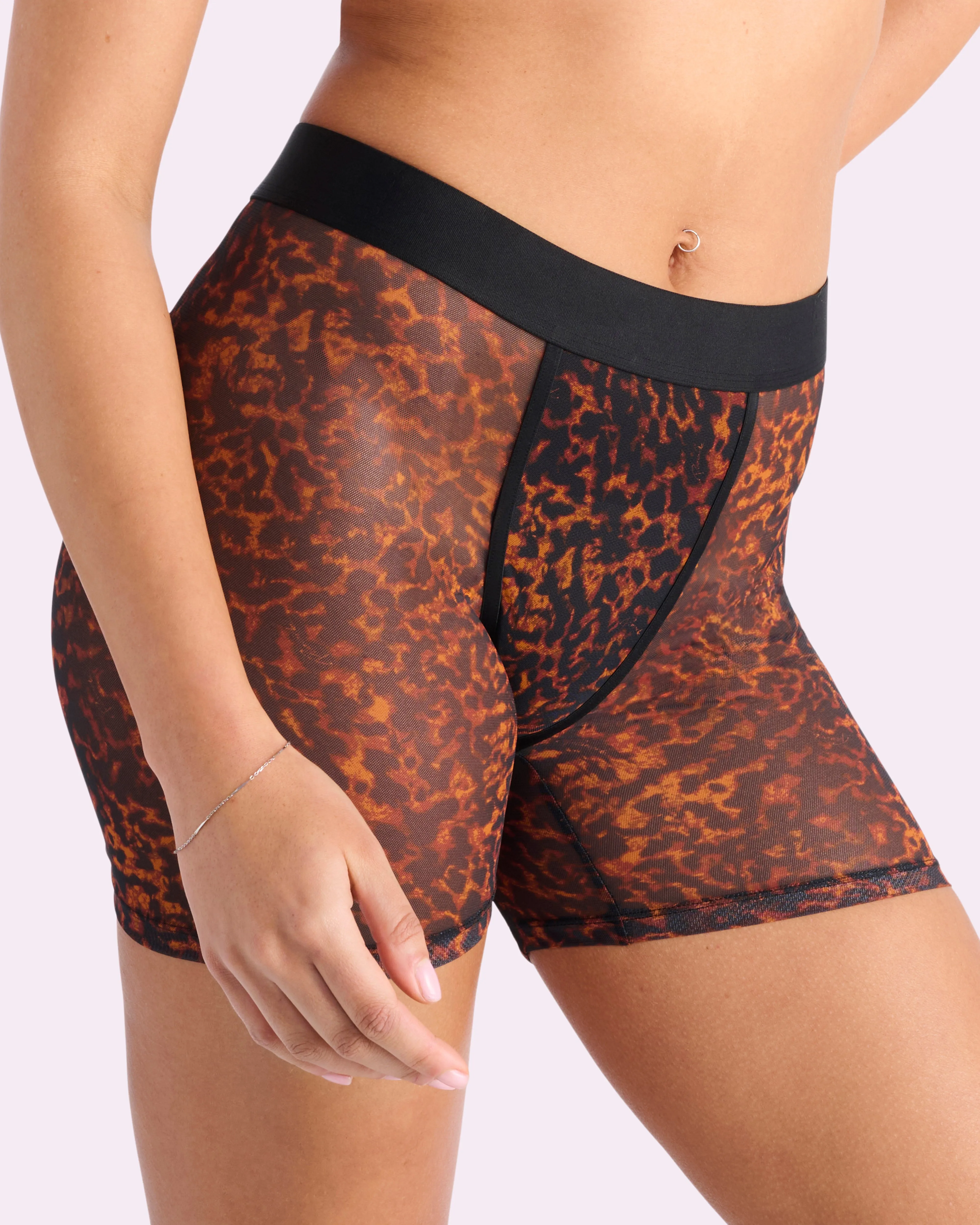 Silky Mesh Boxer Brief | Silky Mesh (Parade Leopard) sold by Parade product image thumbnail 3
