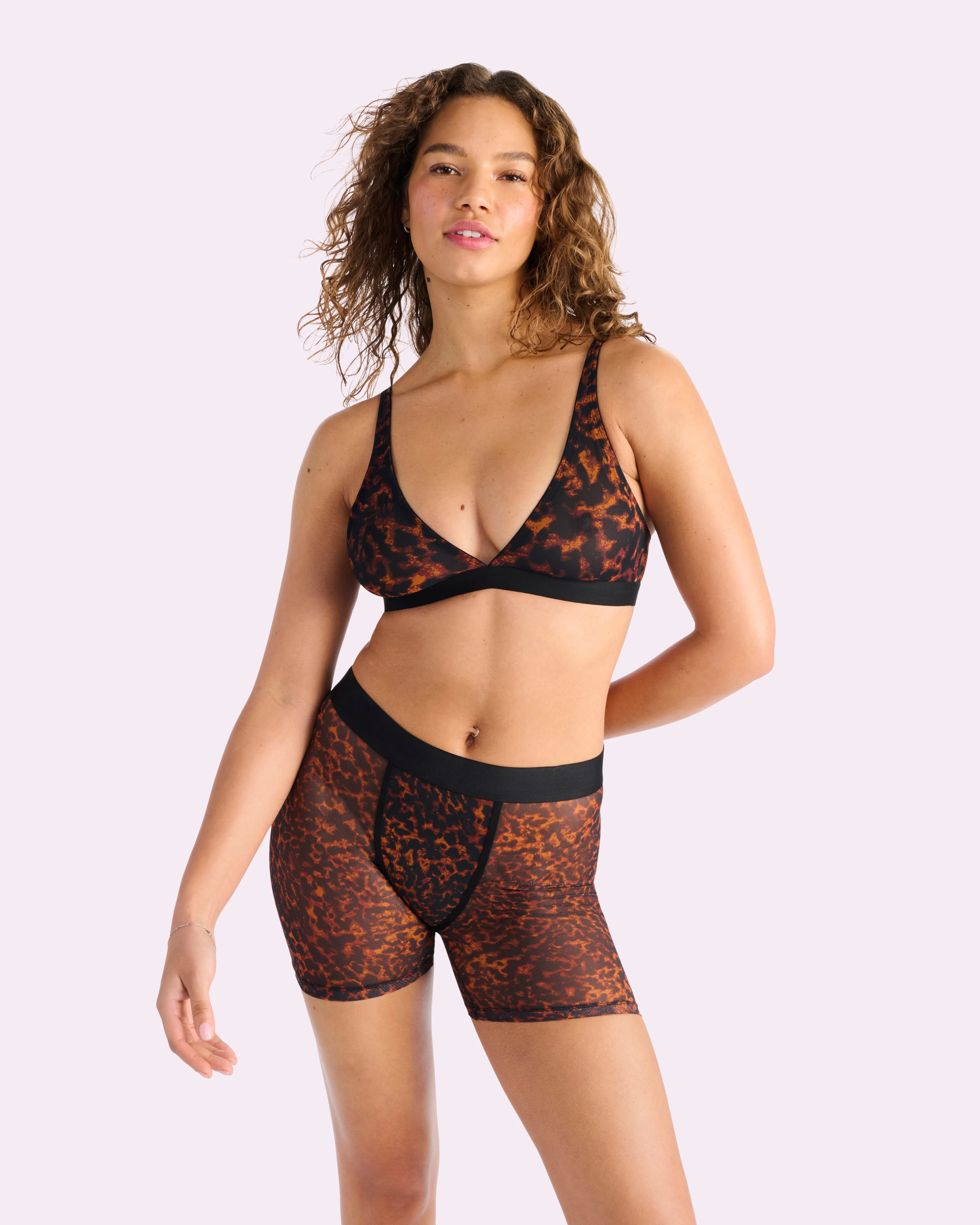 Silky Mesh Boxer Brief | Silky Mesh (Parade Leopard) sold by Parade product image thumbnail 4