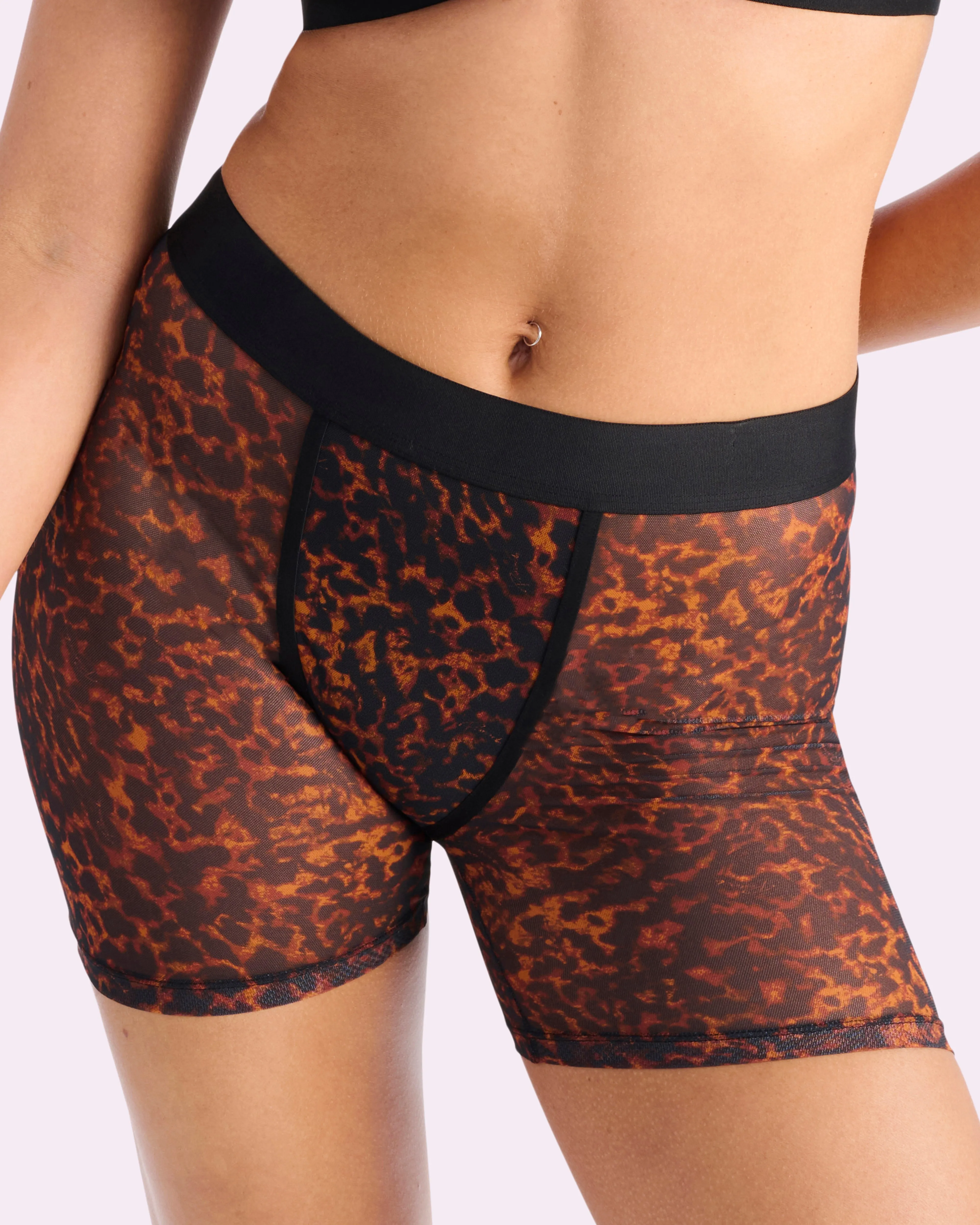 Silky Mesh Boxer Brief | Silky Mesh (Parade Leopard) sold by Parade