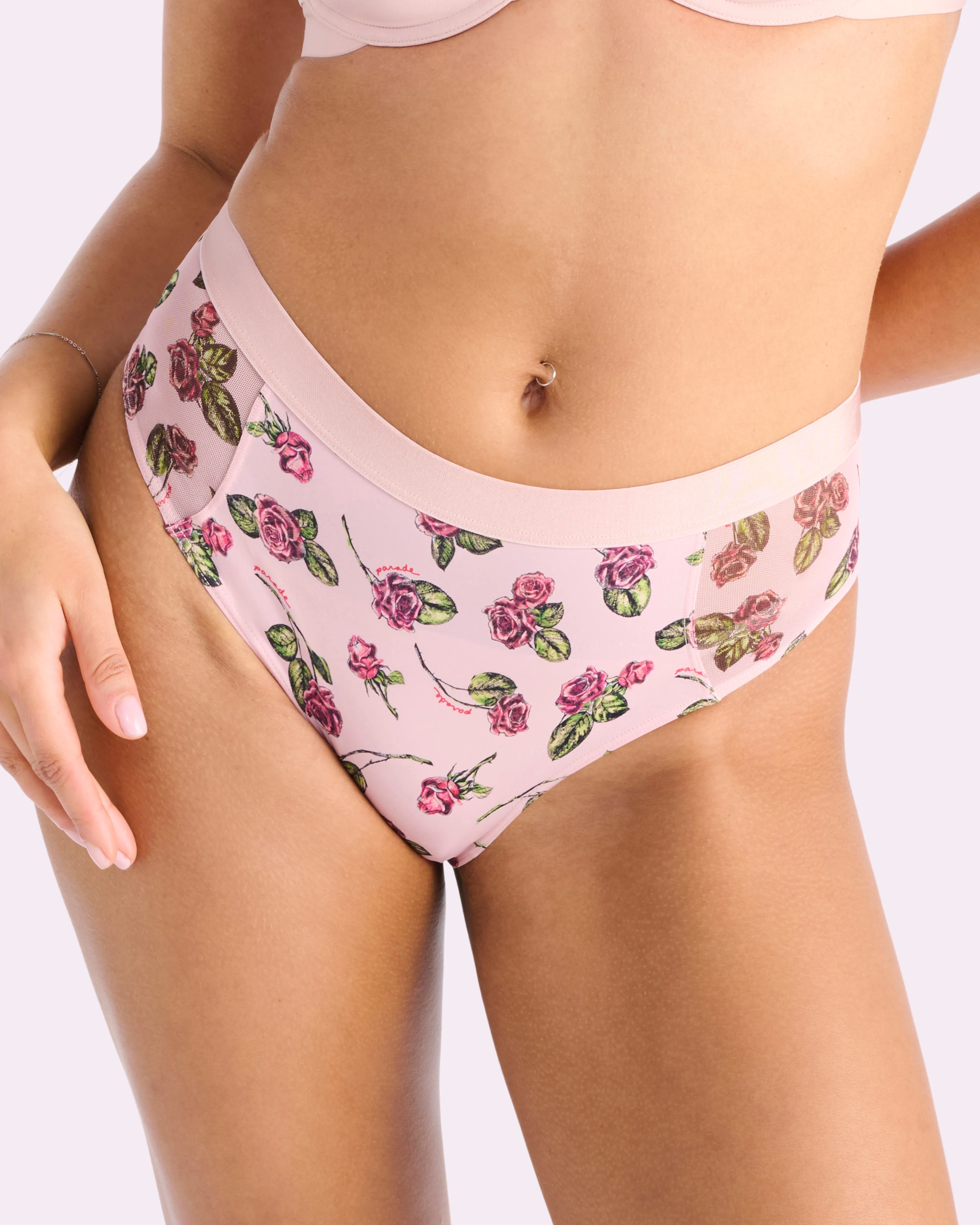 Re:Play High Waisted Brief | Ultra-Soft Re:Play (Parade Rose) sold by Parade product image thumbnail 5
