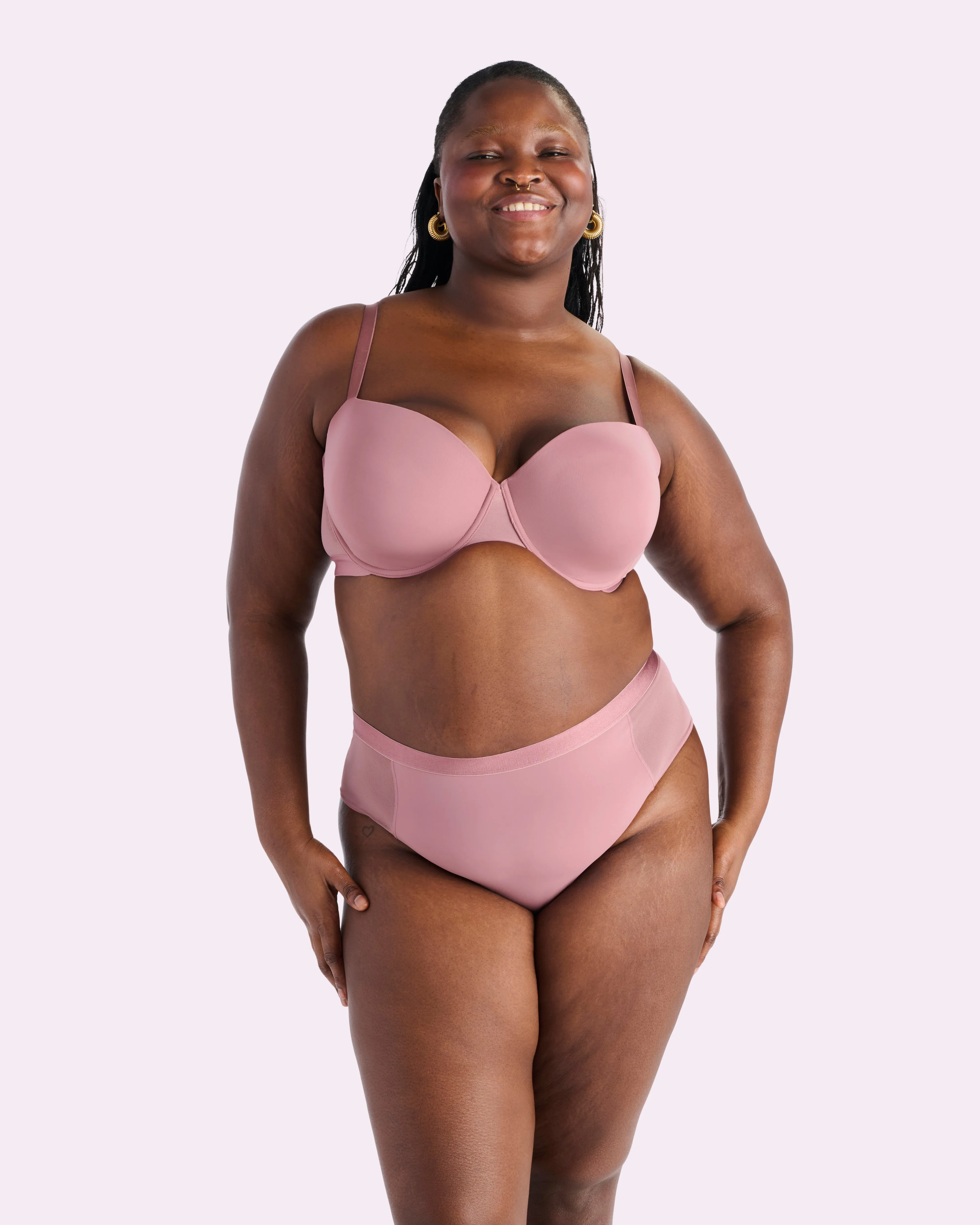 Re:Play High Waisted Brief | Ultra-Soft Re:Play (Premium Plum) sold by Parade product image thumbnail 4