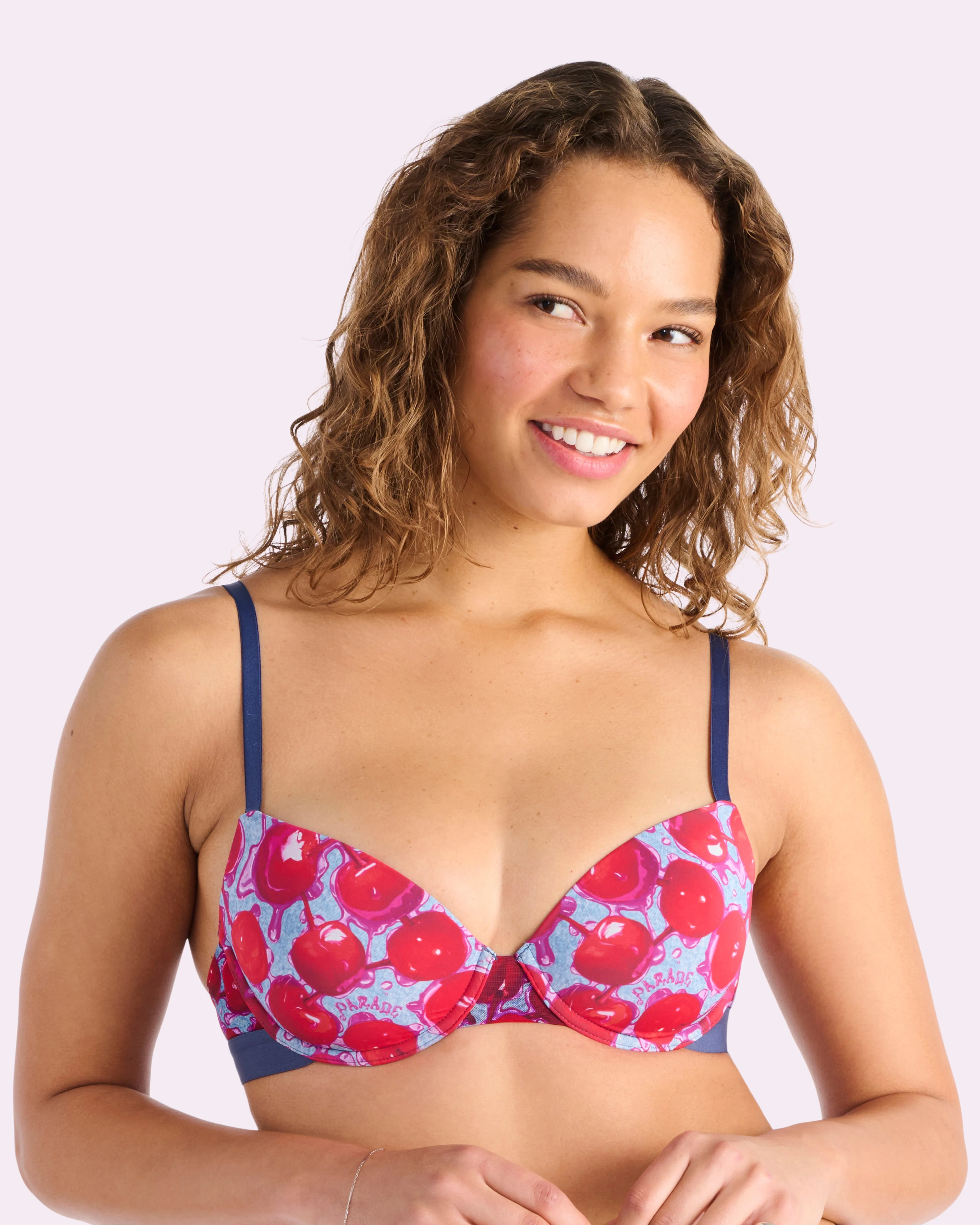 Always On Lightly Lined T-Shirt Bra | Ultra-Soft Re:Play (Wet Cherries) sold by Parade product image thumbnail 5