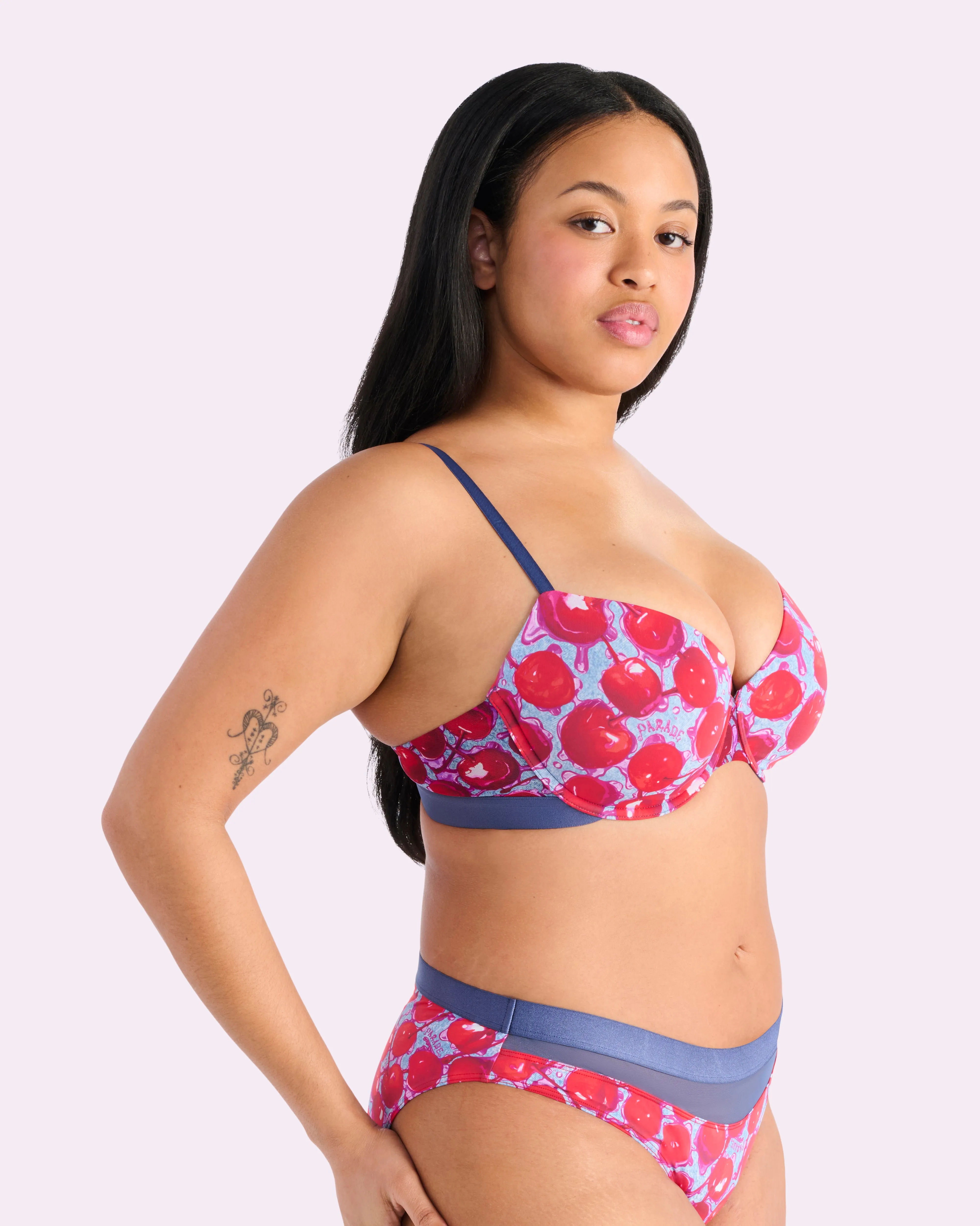 Always On Lightly Lined T-Shirt Bra | Ultra-Soft Re:Play (Wet Cherries) sold by Parade product image thumbnail 3