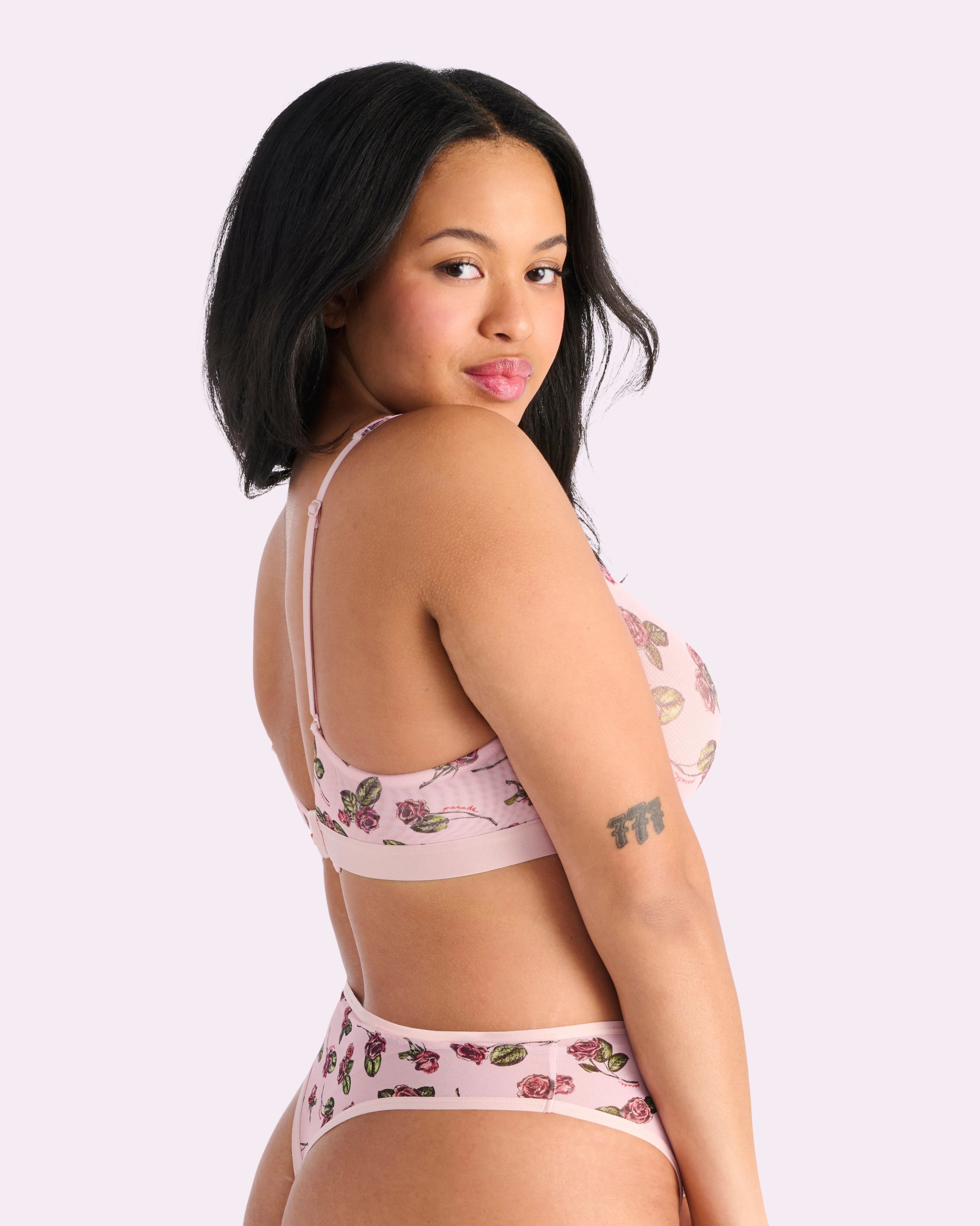 Always On Unlined Underwire Bra | Silky Mesh (Parade Rose) sold by Parade product image thumbnail 2