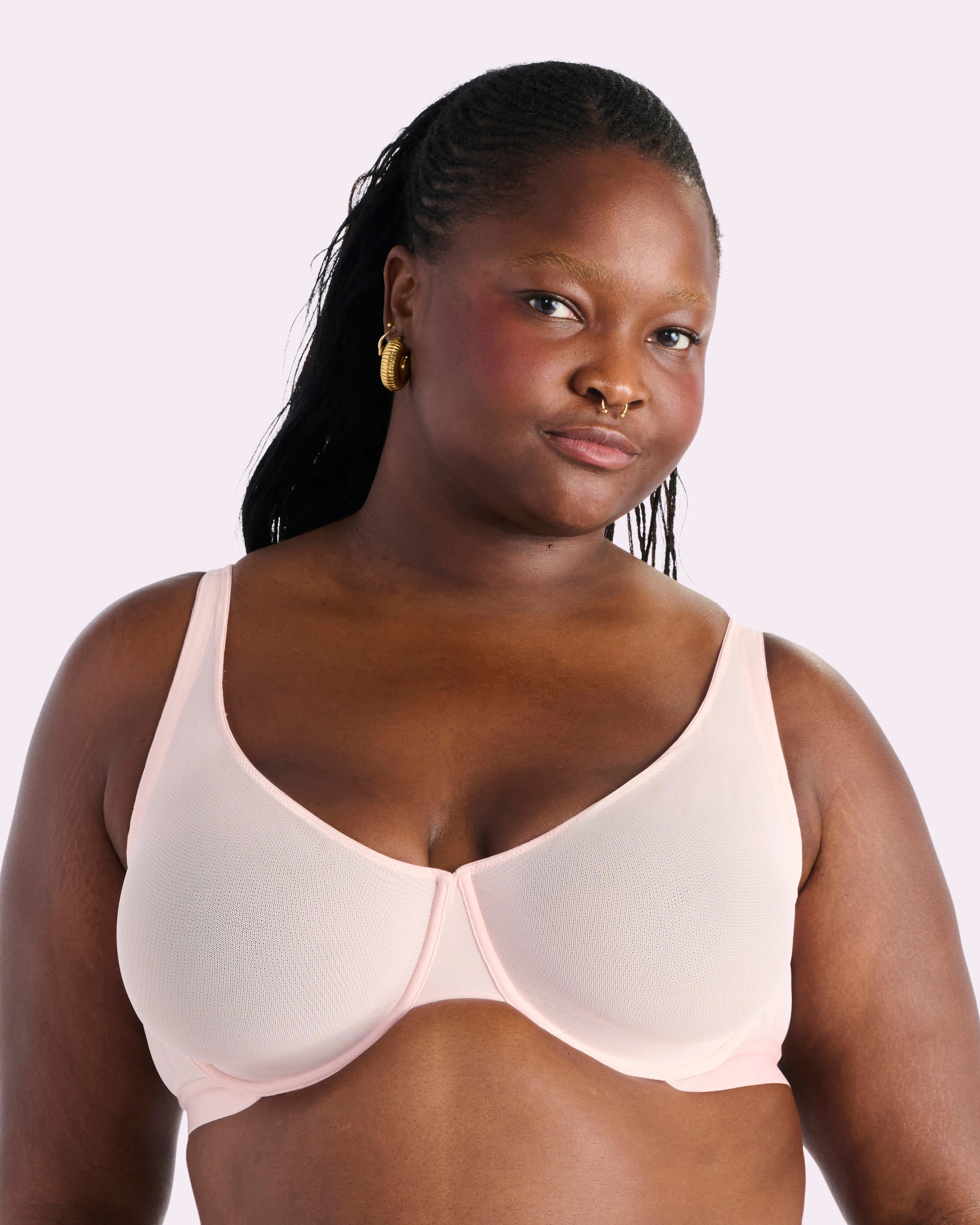 Always On Unlined Underwire Bra | Silky Mesh (Blushing Rose) sold by Parade product image thumbnail 5