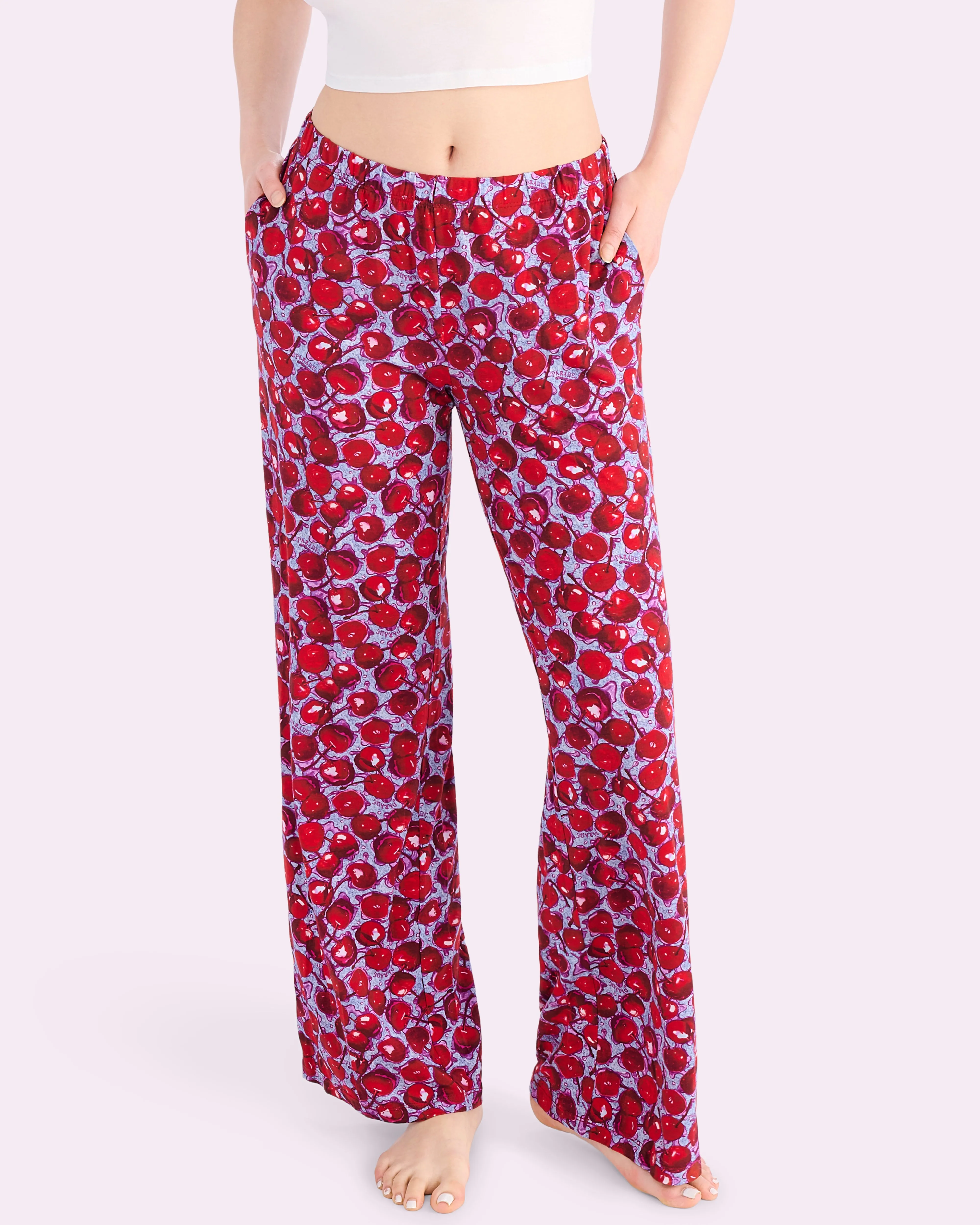 New:Cotton Lounge Pants | New:Cotton (Wet Cherries) sold by Parade