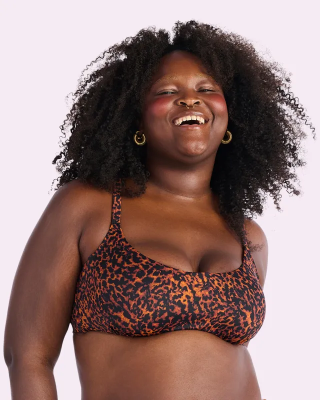 Parade Swim Scoop Bikini Top | New:Wave (Parade Leopard) sold by Parade