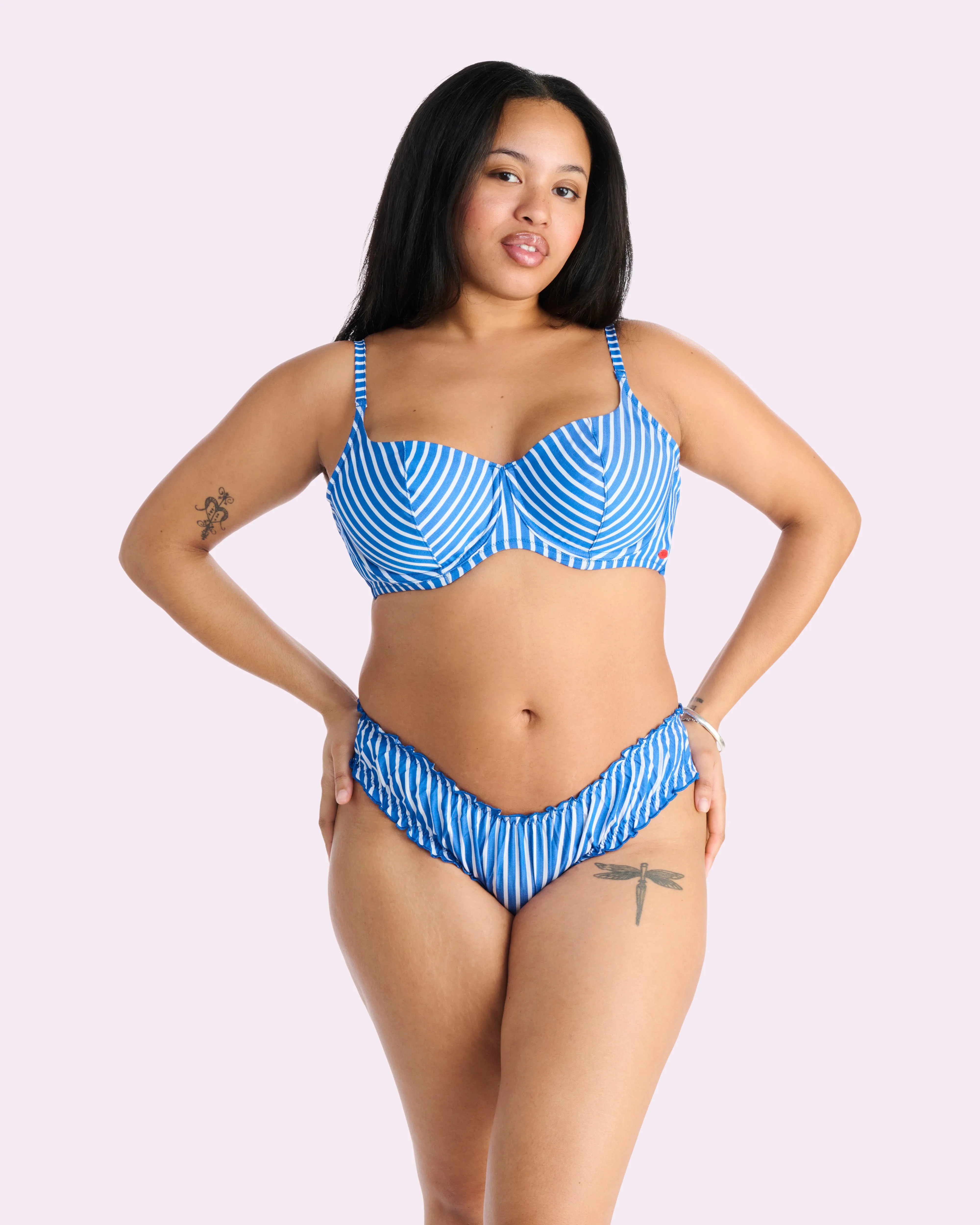 Parade Poplin Flutter Cheeky | Parade Poplin (Paradise Stripe) sold by Parade product image thumbnail 4