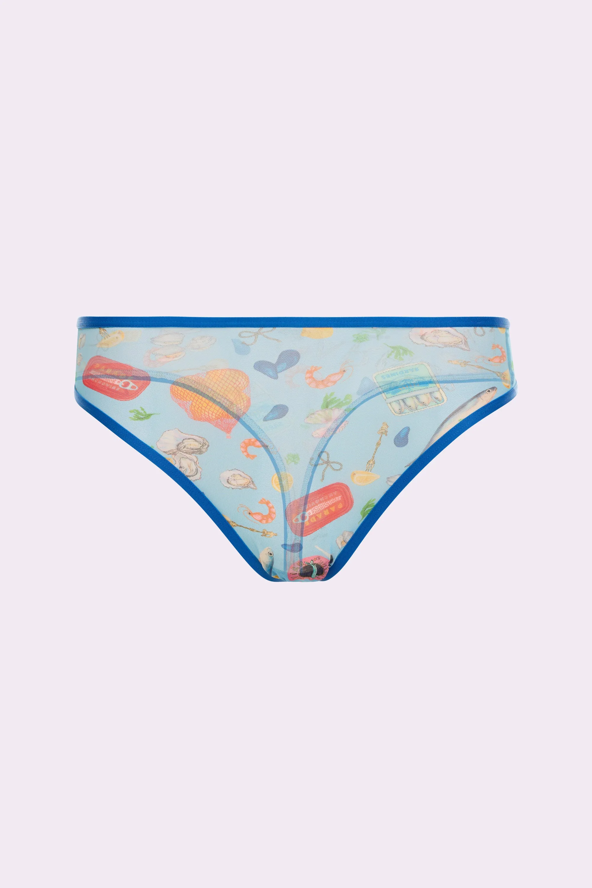 Silky Mesh High Cut Thong | Silky Mesh (Seaside Paradise) sold by Parade