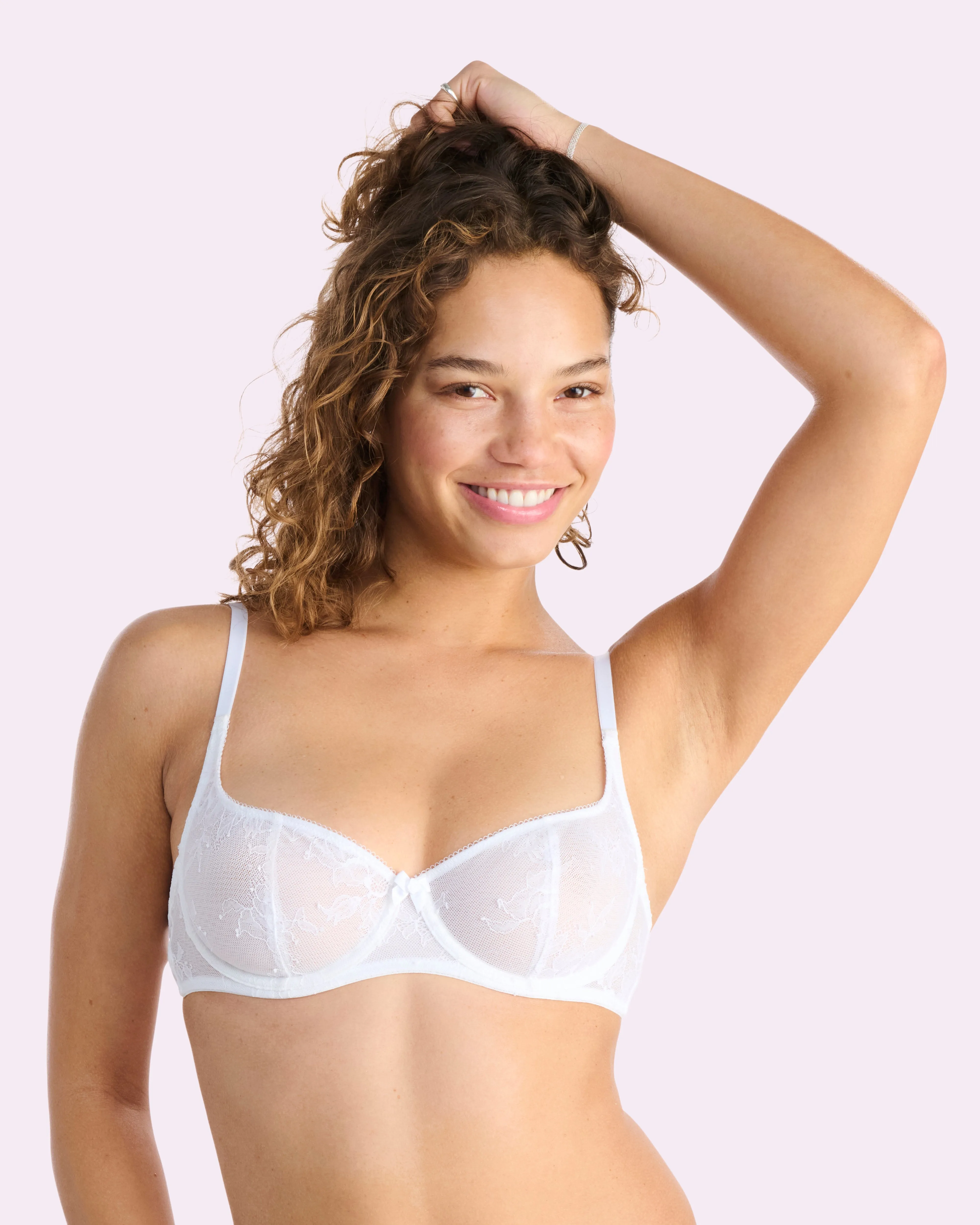 That Lace Unlined Balconette Bra | That Lace (Bright White) sold by Parade
