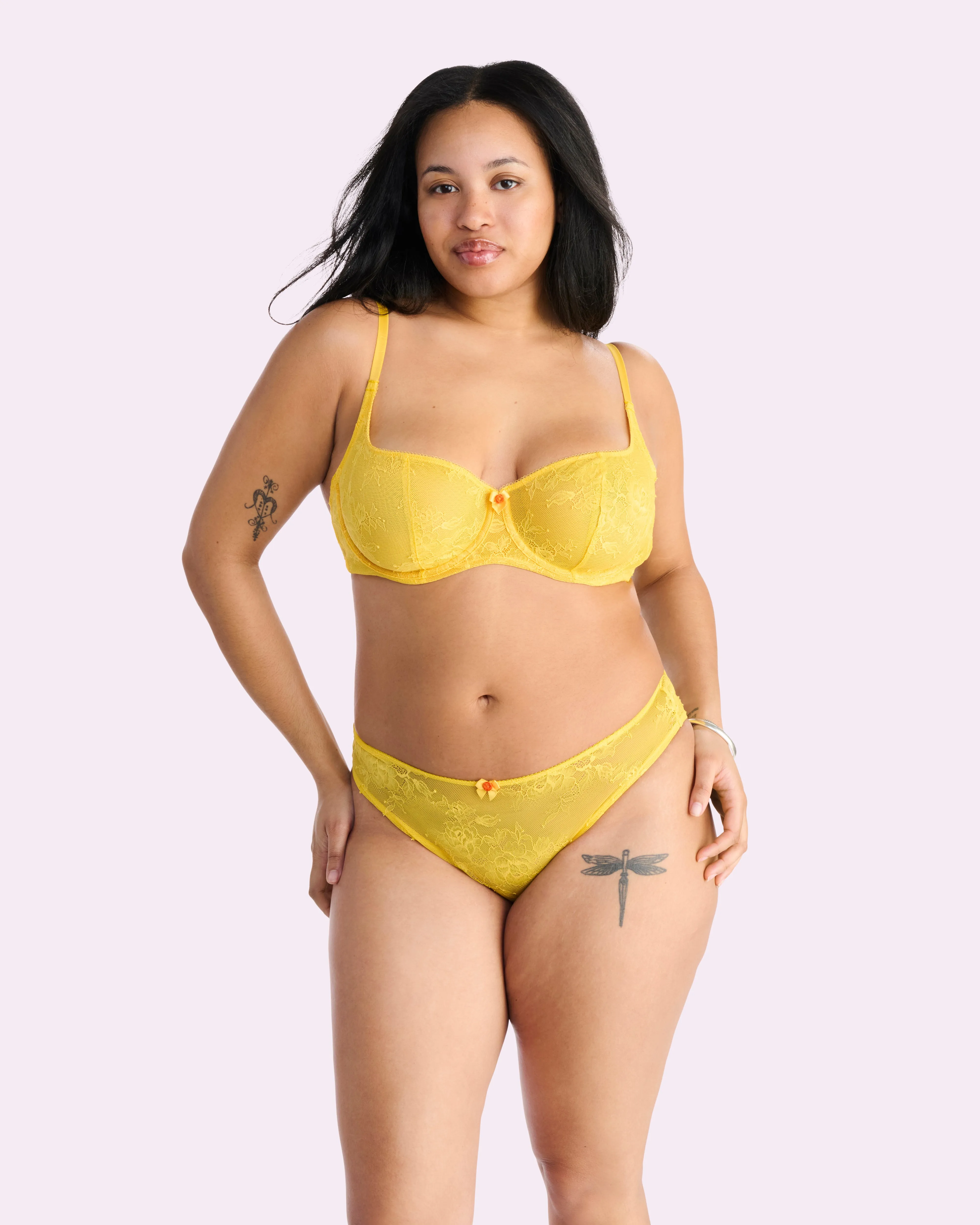 That Lace Unlined Balconette Bra | That Lace (Daffodil) sold by Parade product image thumbnail 4
