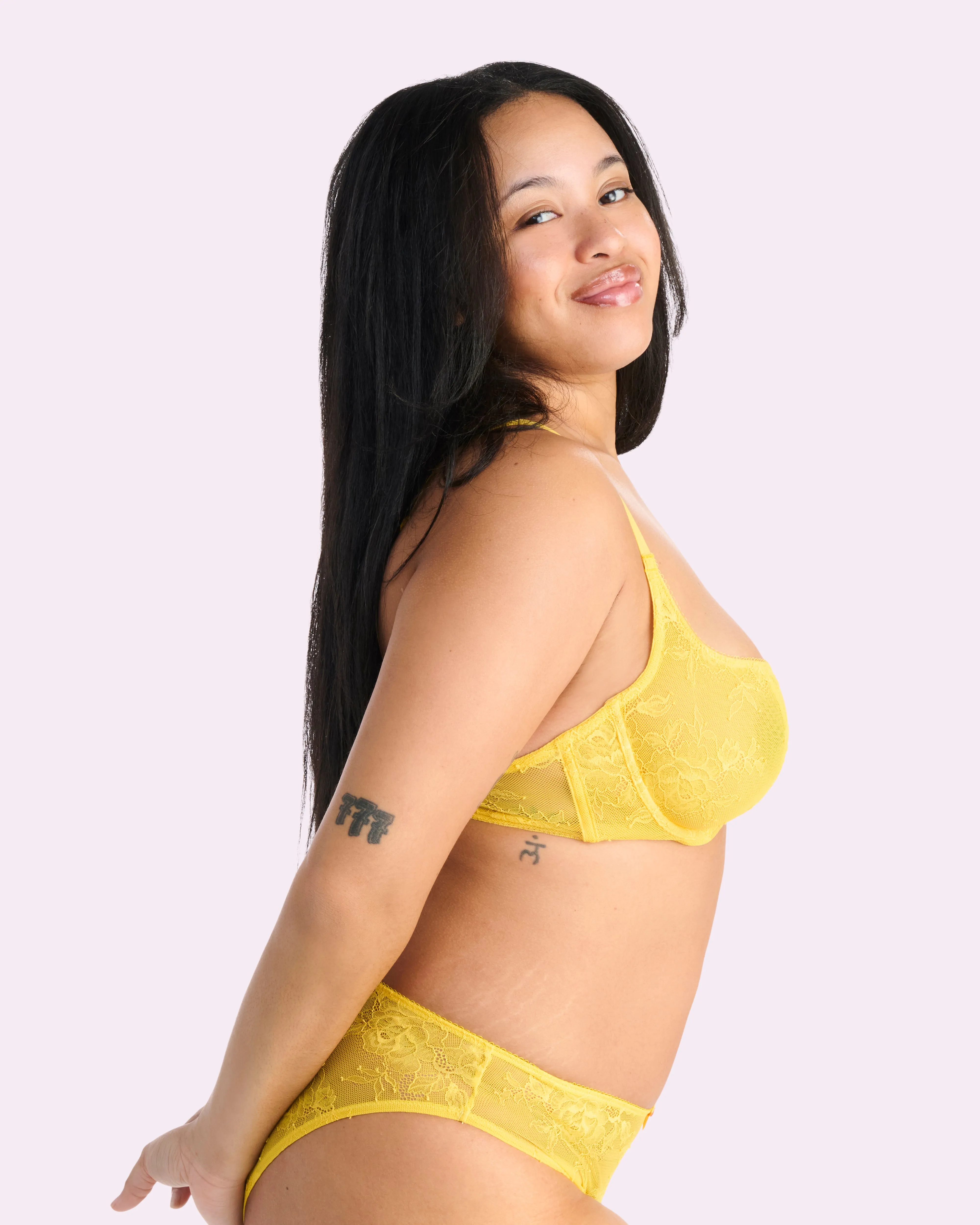 That Lace Unlined Balconette Bra | That Lace (Daffodil) sold by Parade product image thumbnail 3