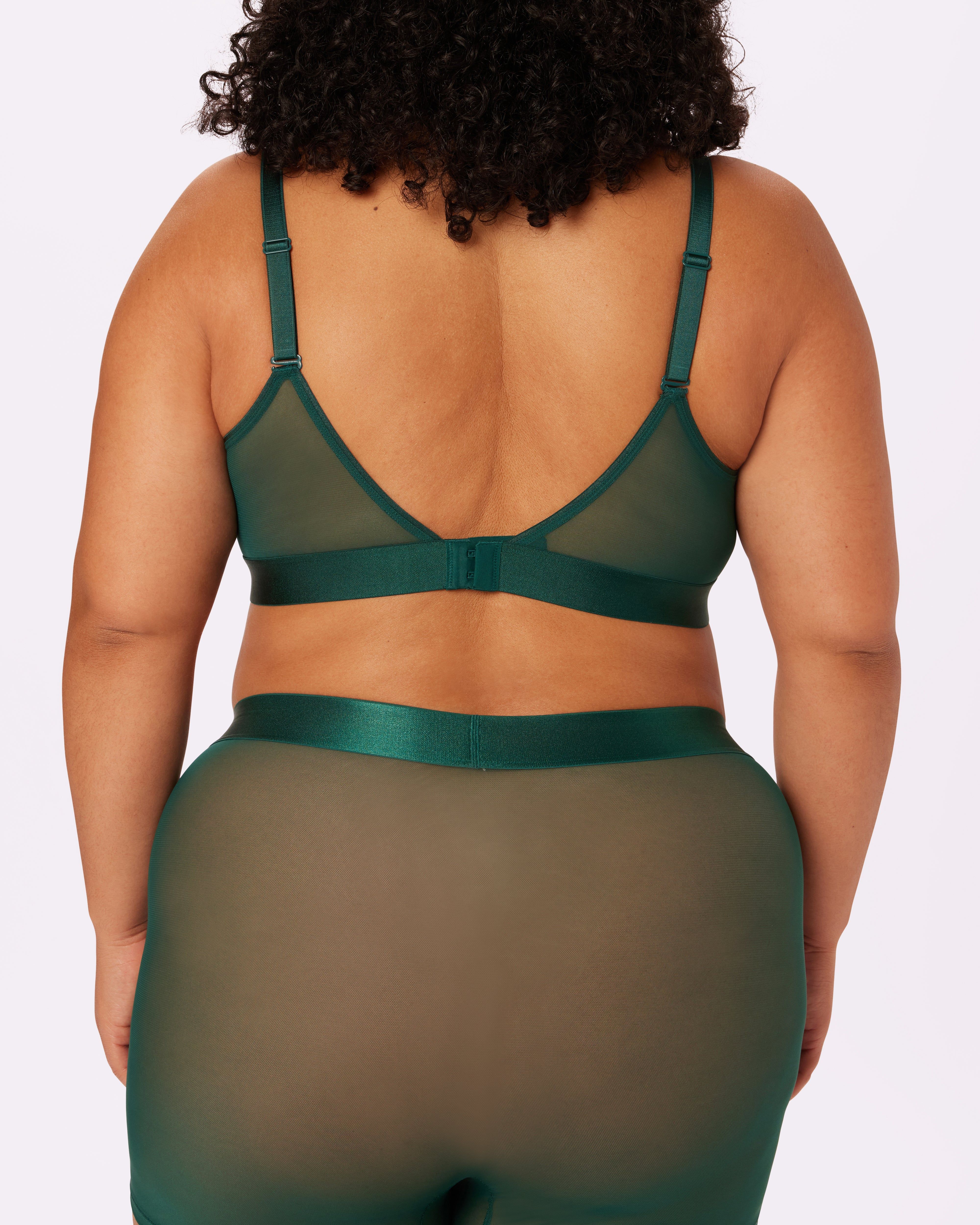 Triangle Bralette | Silky Mesh | Archive (Jade) sold by Parade product image thumbnail 5