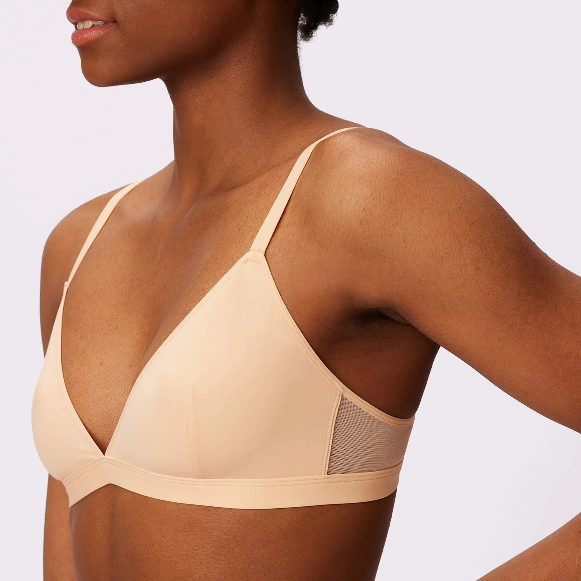Re:Play Triangle Bralette | Ultra-Soft Re:Play | Archive (Sand) sold by Parade product image thumbnail 3