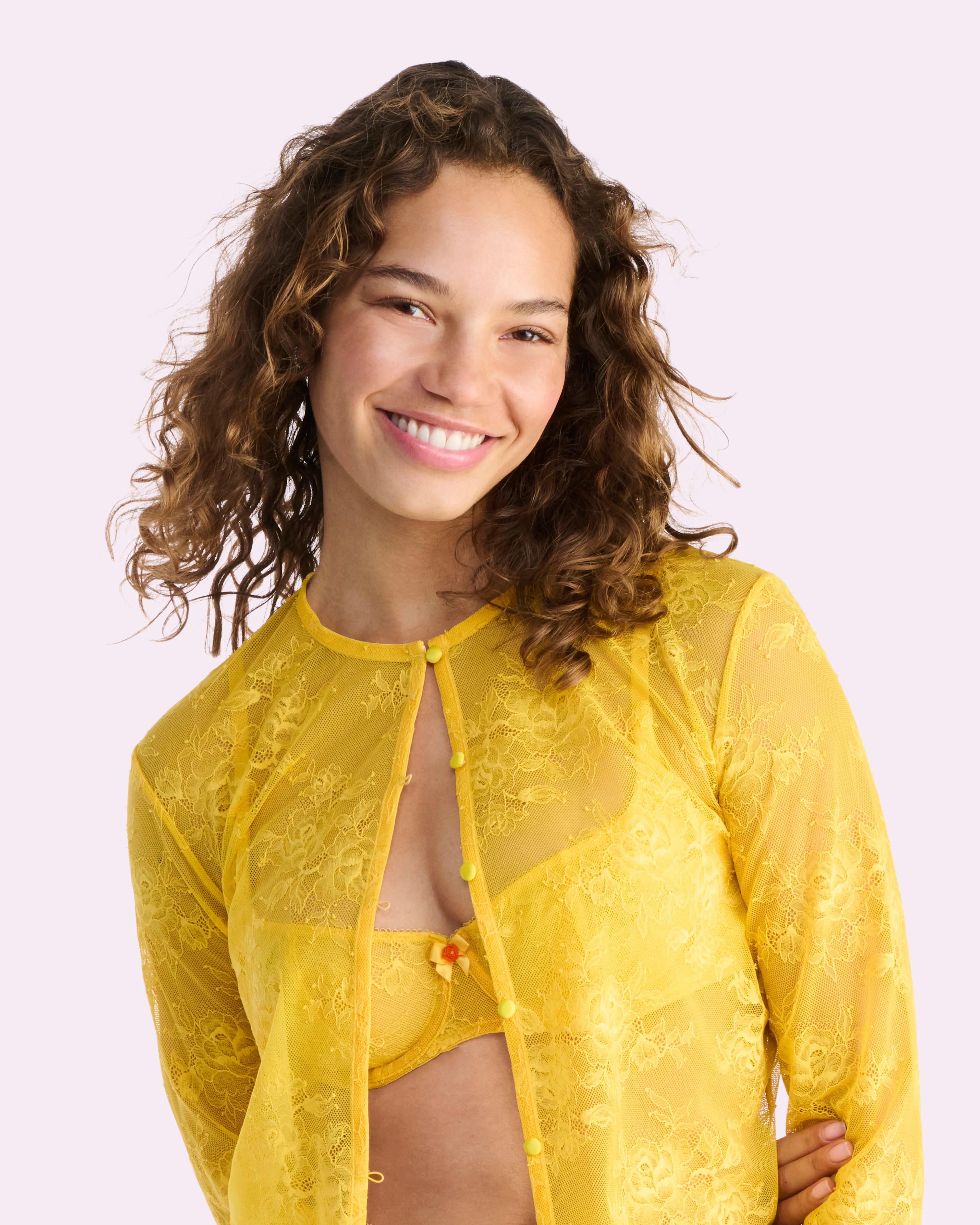 That Lace Cardigan | That Lace (Daffodil) sold by Parade