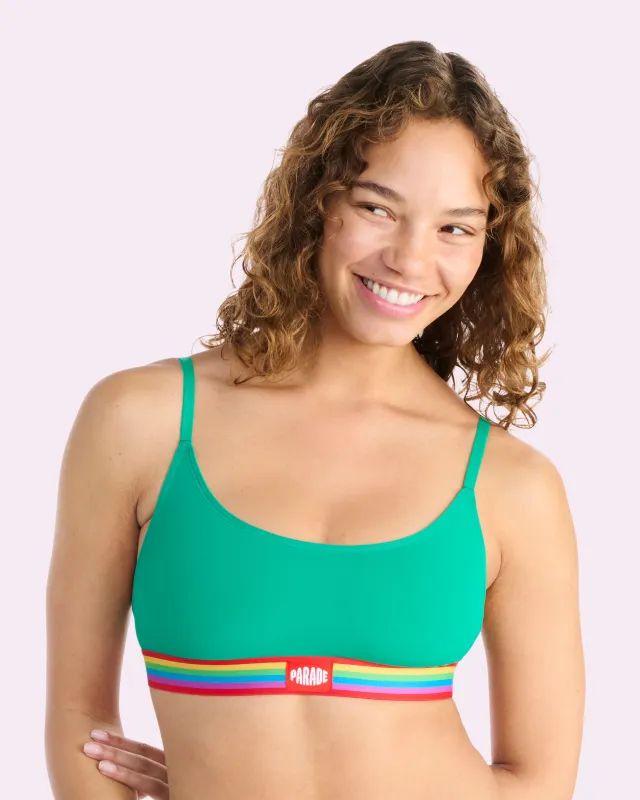 Re:Play New Scoop Bralette | Ultra-Soft Re:Play (Golf Green) sold by Parade