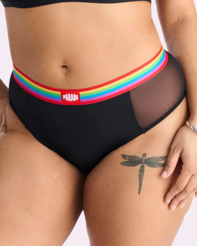 Re:Play High Waisted Brief | Ultra-Soft Re:Play (Eightball Rainbow) sold by Parade