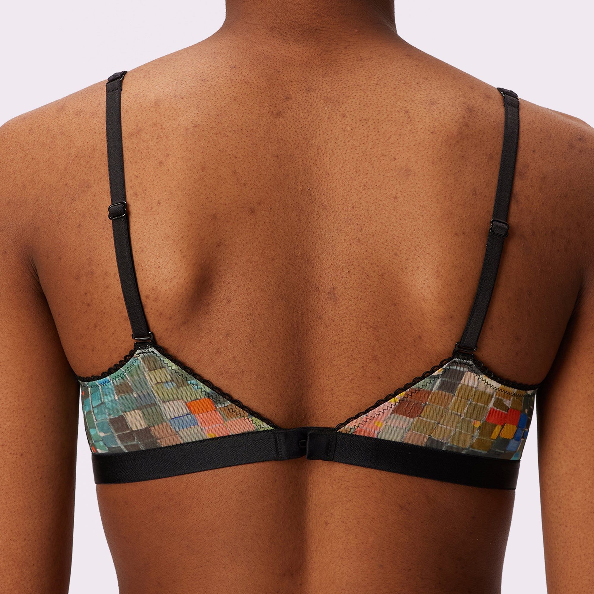 1+ Flirty Lace Touch Triangle Bralette | Silky Mesh | Archive (Disco) sold by Parade product image thumbnail 3