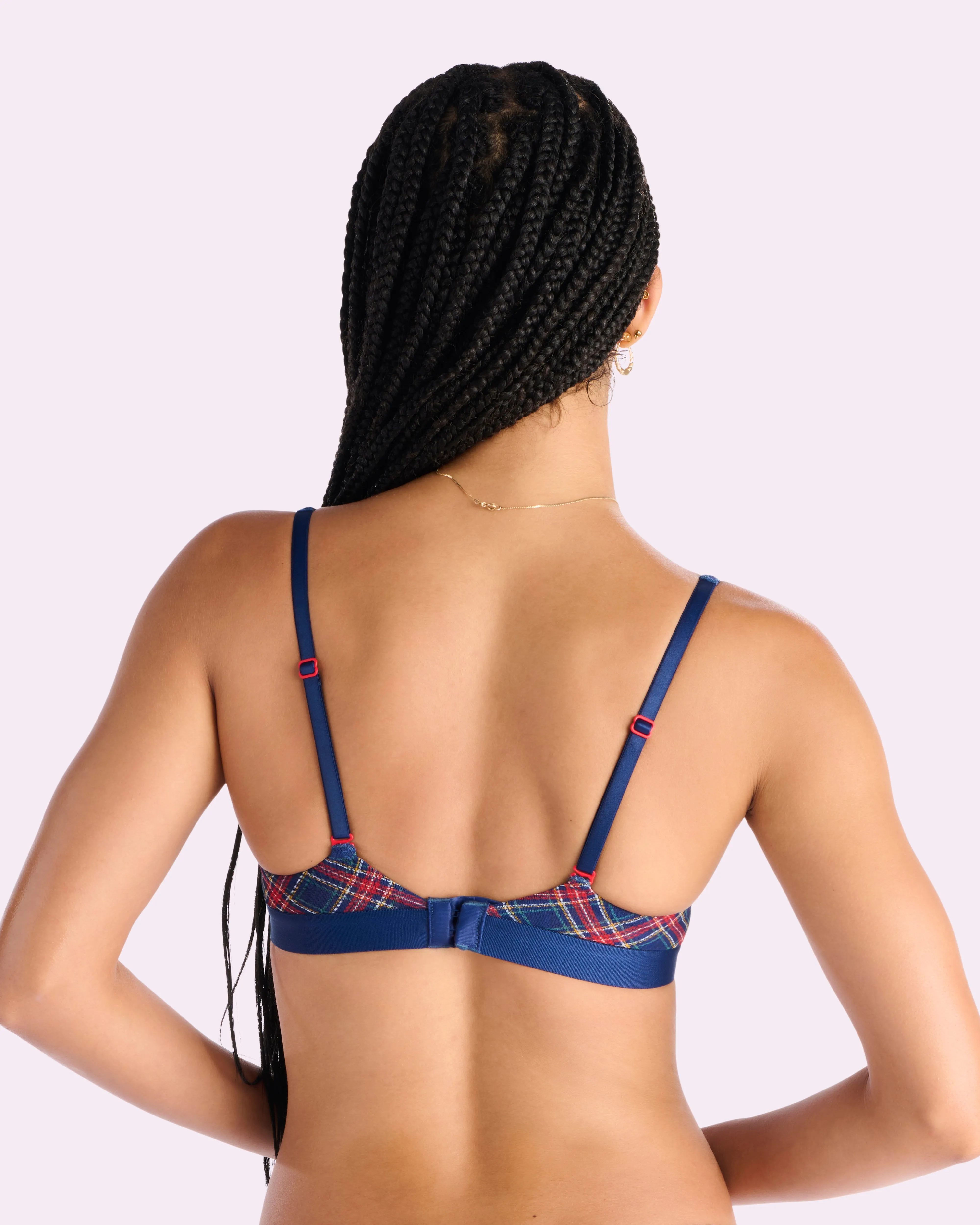 Always On Unlined Underwire Bra | Silky Mesh (Academy Plaid) sold by Parade product image thumbnail 2