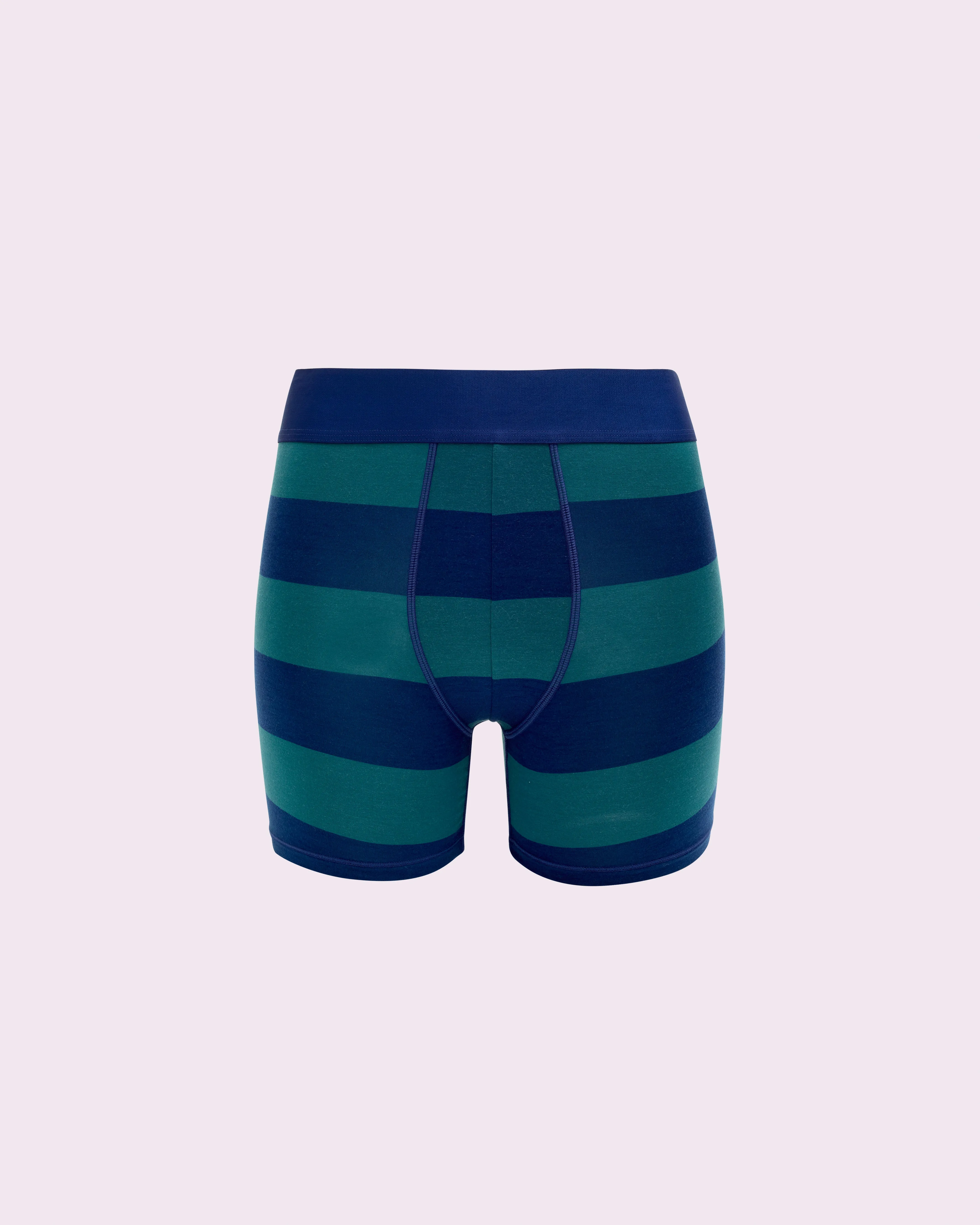 Free Comfort Boxer Brief | New:Cotton (Green Rugby Stripe) sold by Parade product image thumbnail 3