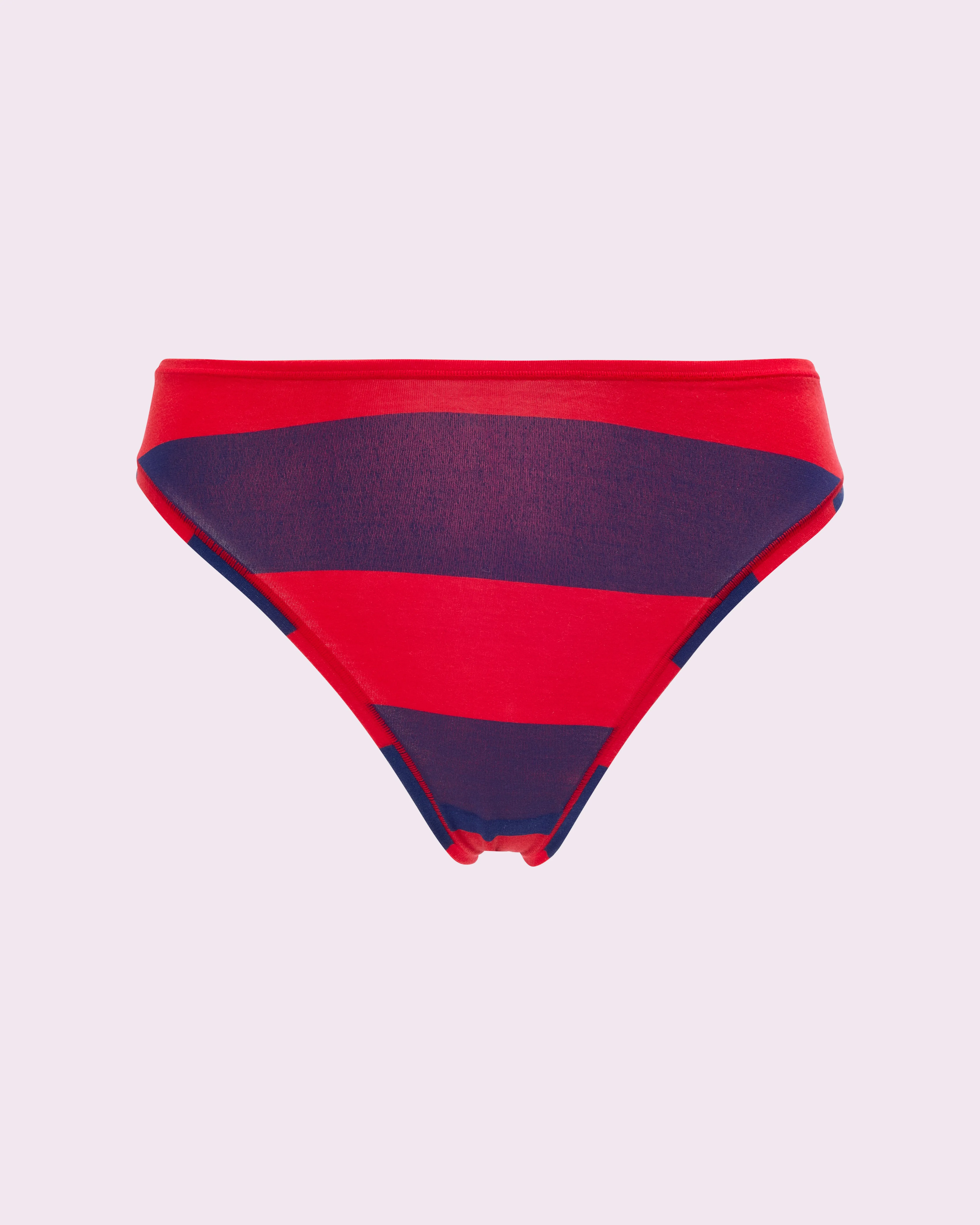 Vintage High Cut Cheeky | New:Cotton (Red Rugby Stripe) sold by Parade product image thumbnail 3