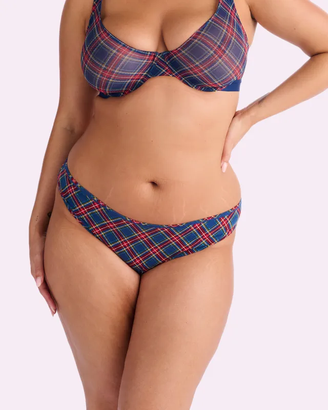 Vintage High Cut Cheeky | New:Cotton (Academy Plaid) sold by Parade