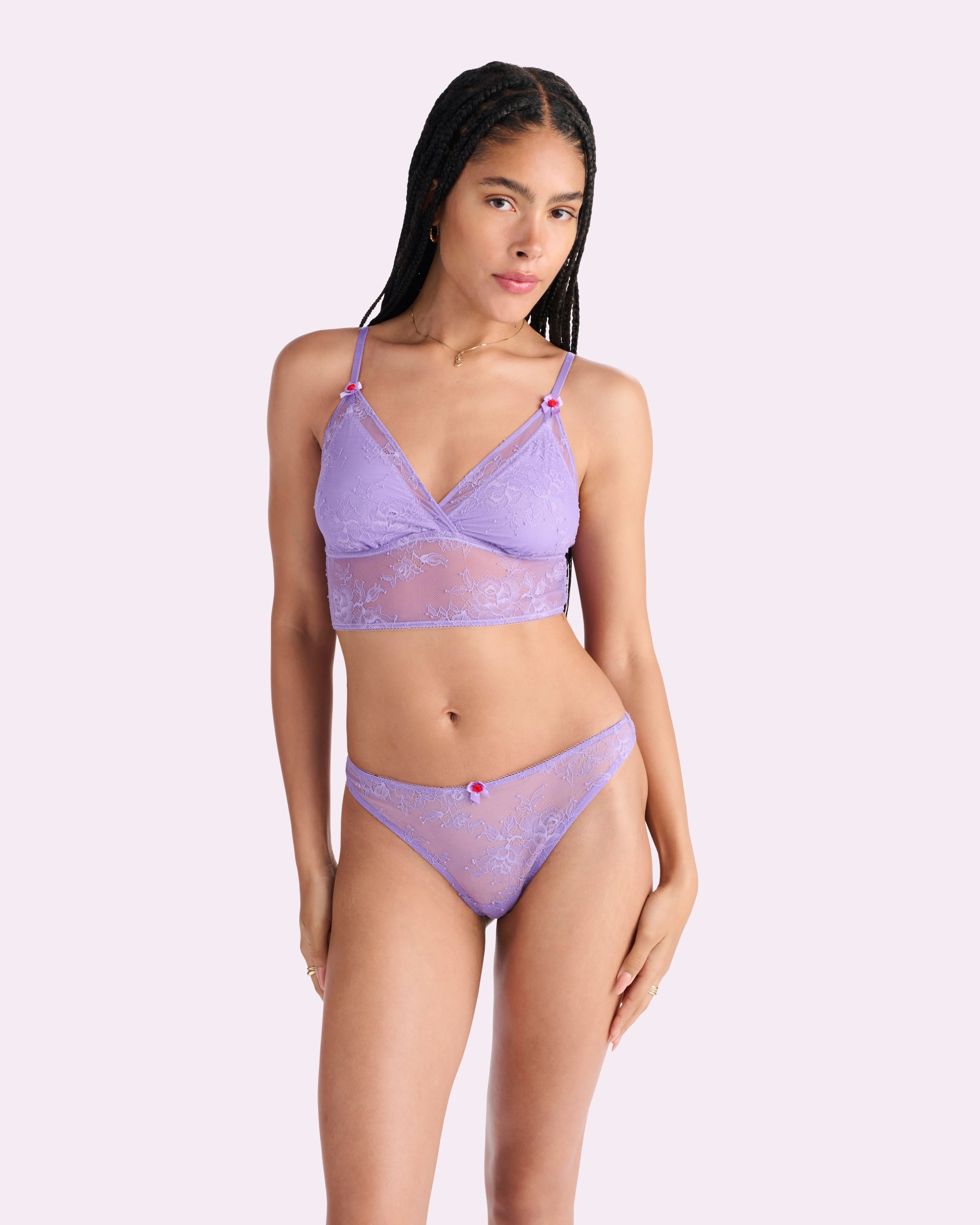 That Lace Thong | That Lace (Purple Paisley) sold by Parade product image thumbnail 4