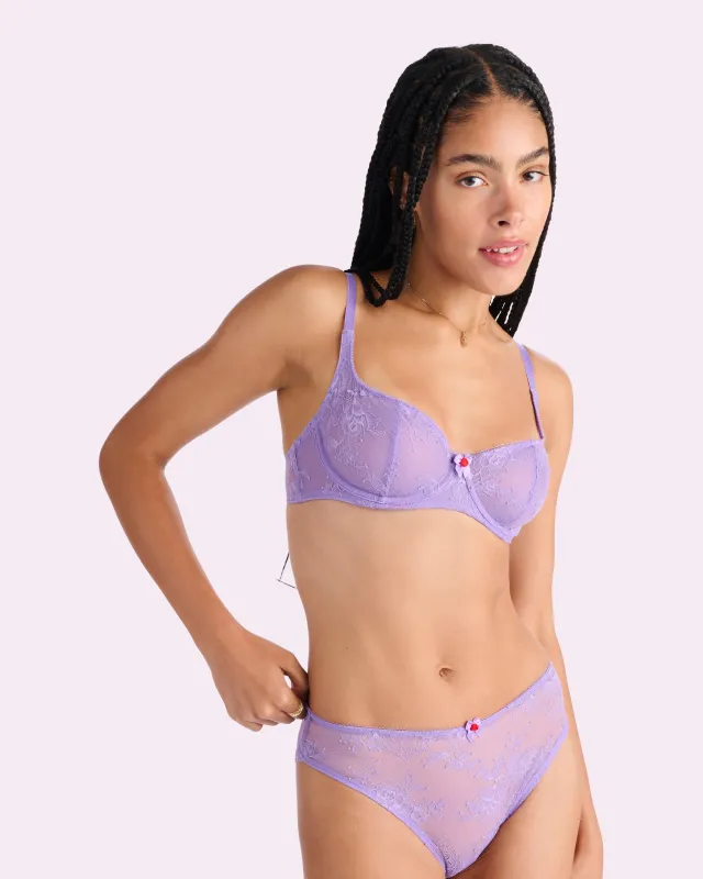 That Lace Unlined Balconette Bra | That Lace (Purple Paisley) sold by Parade