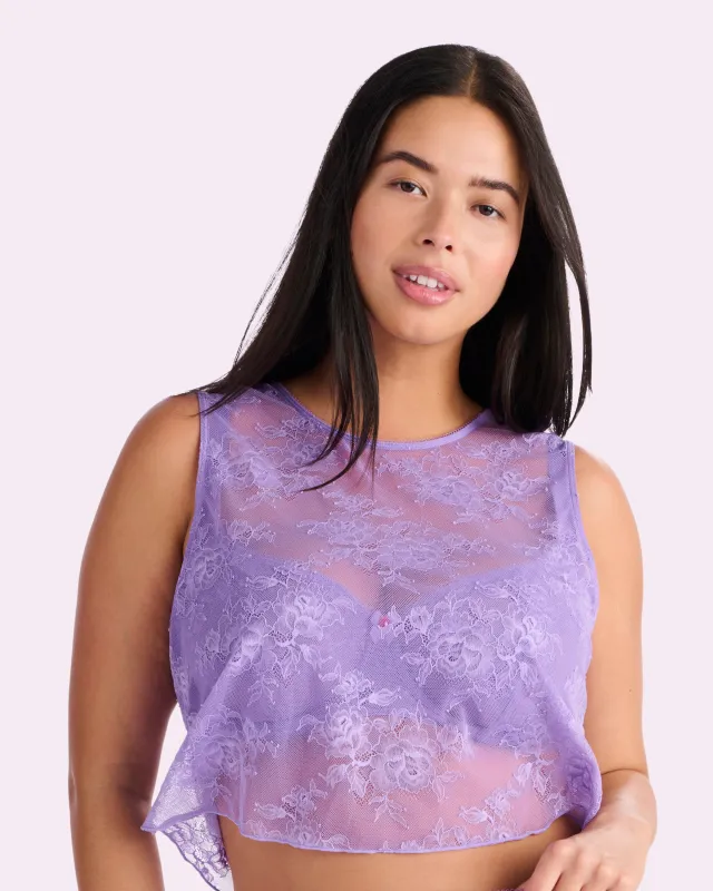 That Lace Tank | That Lace (Purple Paisley) sold by Parade
