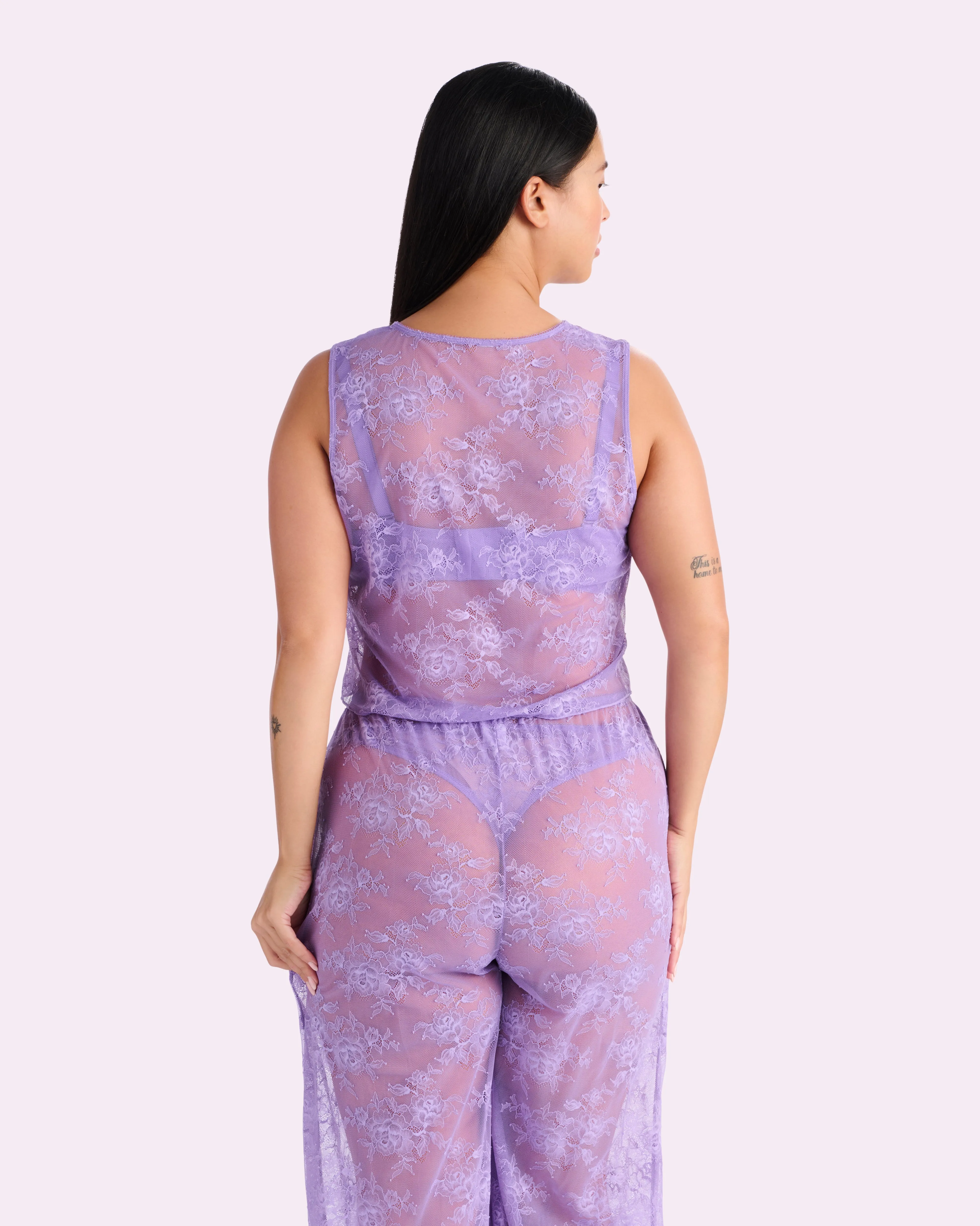That Lace Tank | That Lace (Purple Paisley) sold by Parade product image thumbnail 4
