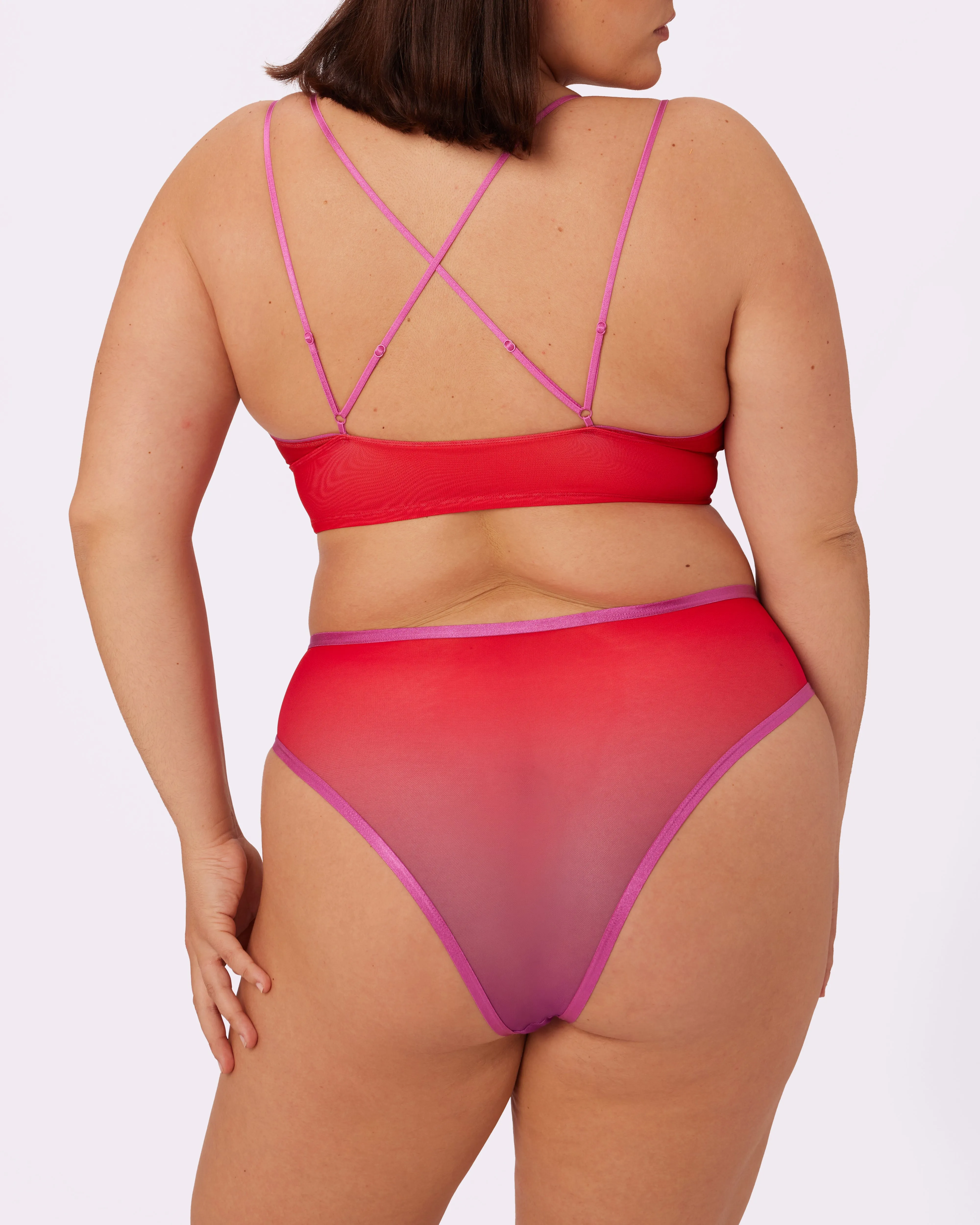 Strappy Longline Bralette | Silky Mesh | Archive (Mars Retrograde) sold by Parade product image thumbnail 2