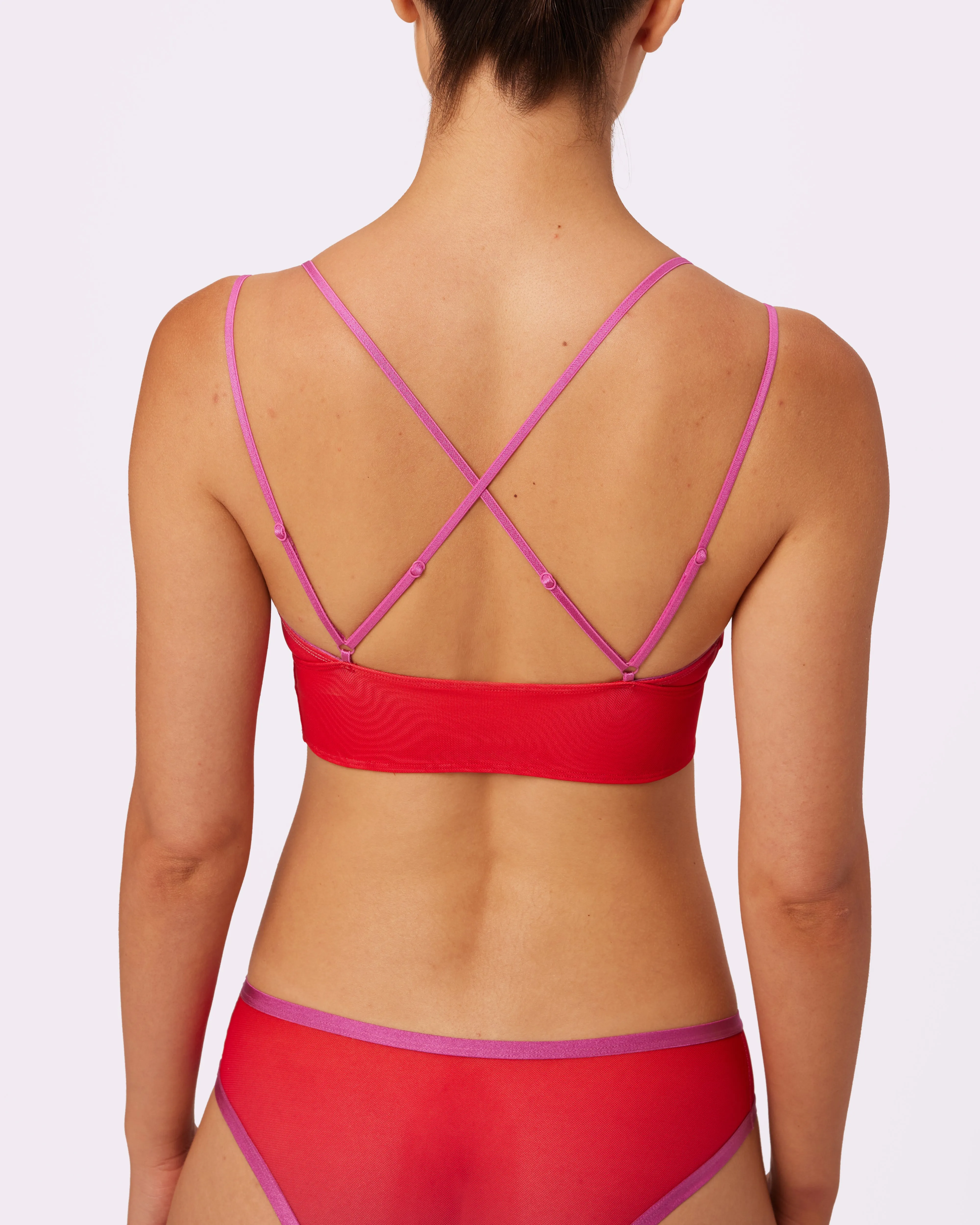 Strappy Longline Bralette | Silky Mesh | Archive (Mars Retrograde) sold by Parade product image thumbnail 5