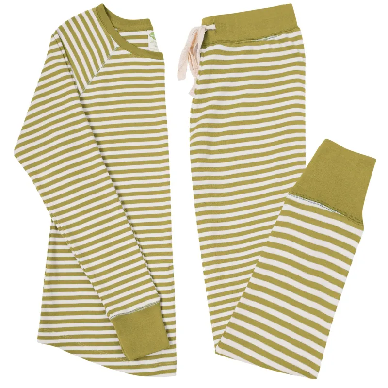 Organic Women's Striped Pajama Set made by Parade