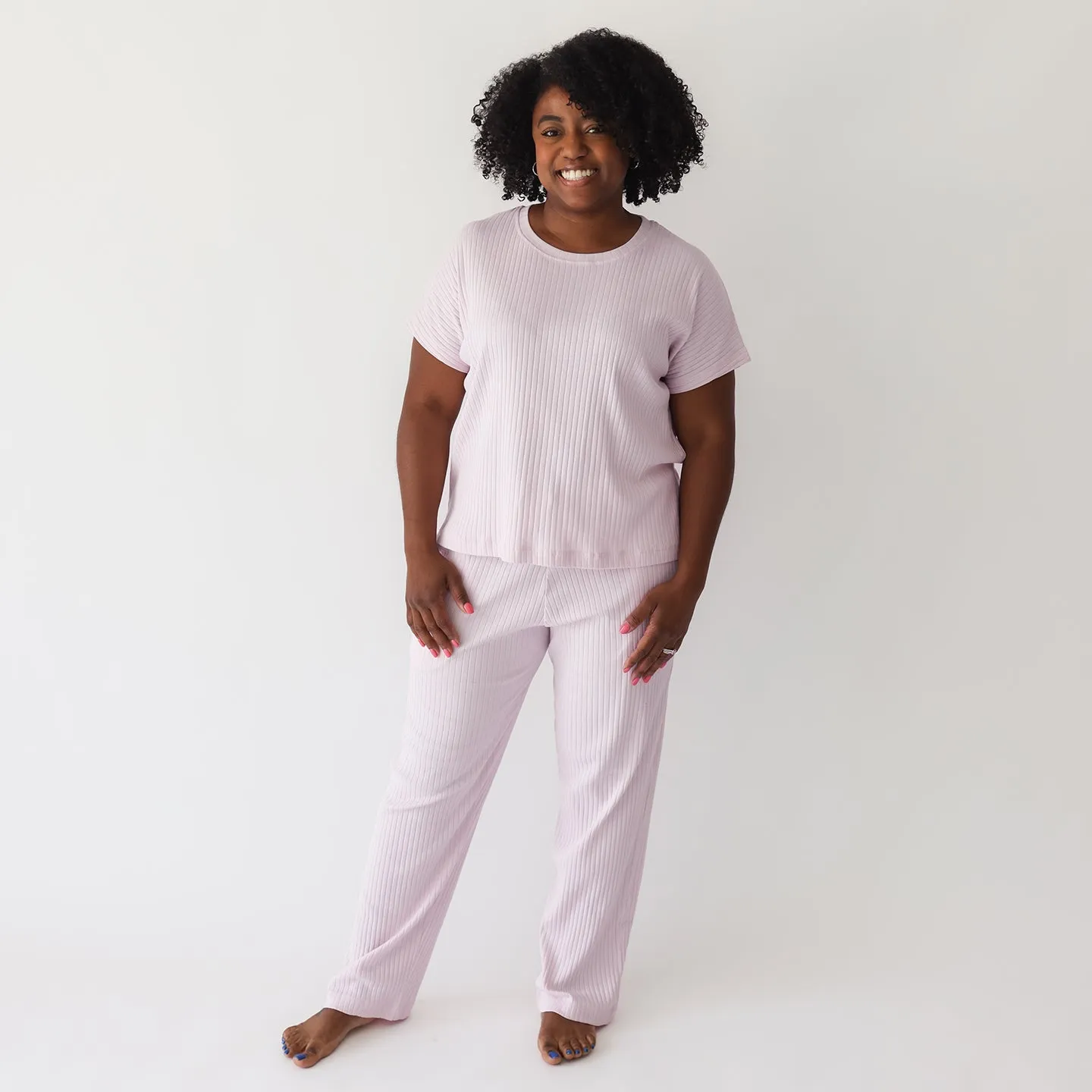 Organic Women's Rib Knit Pajamas sold by Parade product image thumbnail 2