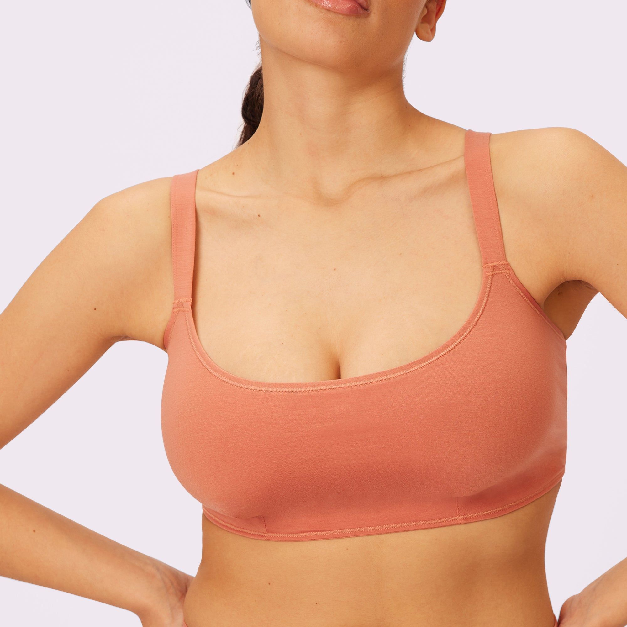 1+ Vintage Soft Scoop Bralette | New:Cotton | Archive (Gingersnap) sold by Parade