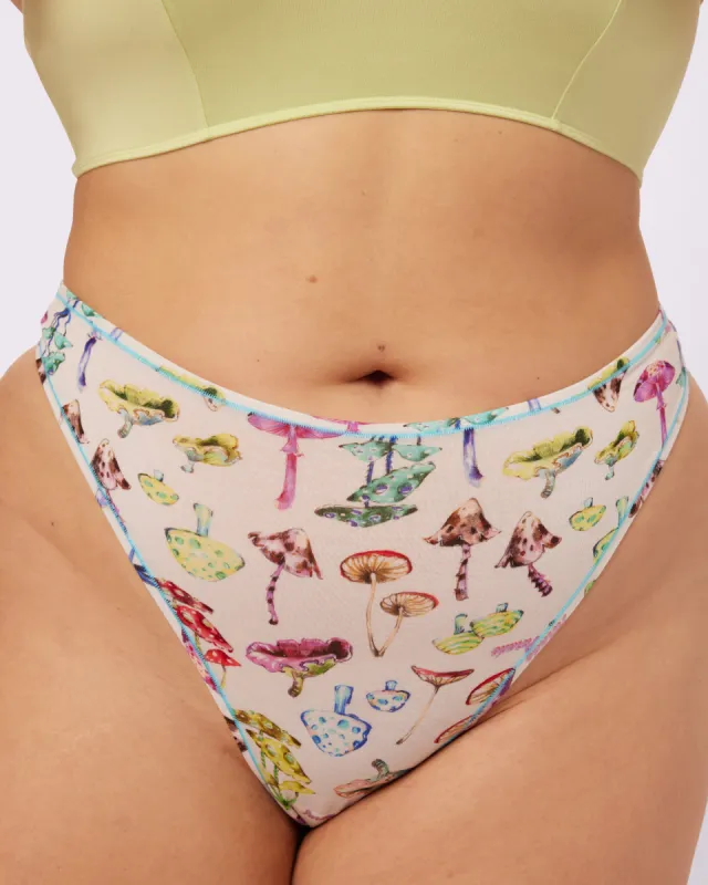 Ultra-Flattering High Rise Thong | New:Cotton | Archive (Trip) sold by Parade