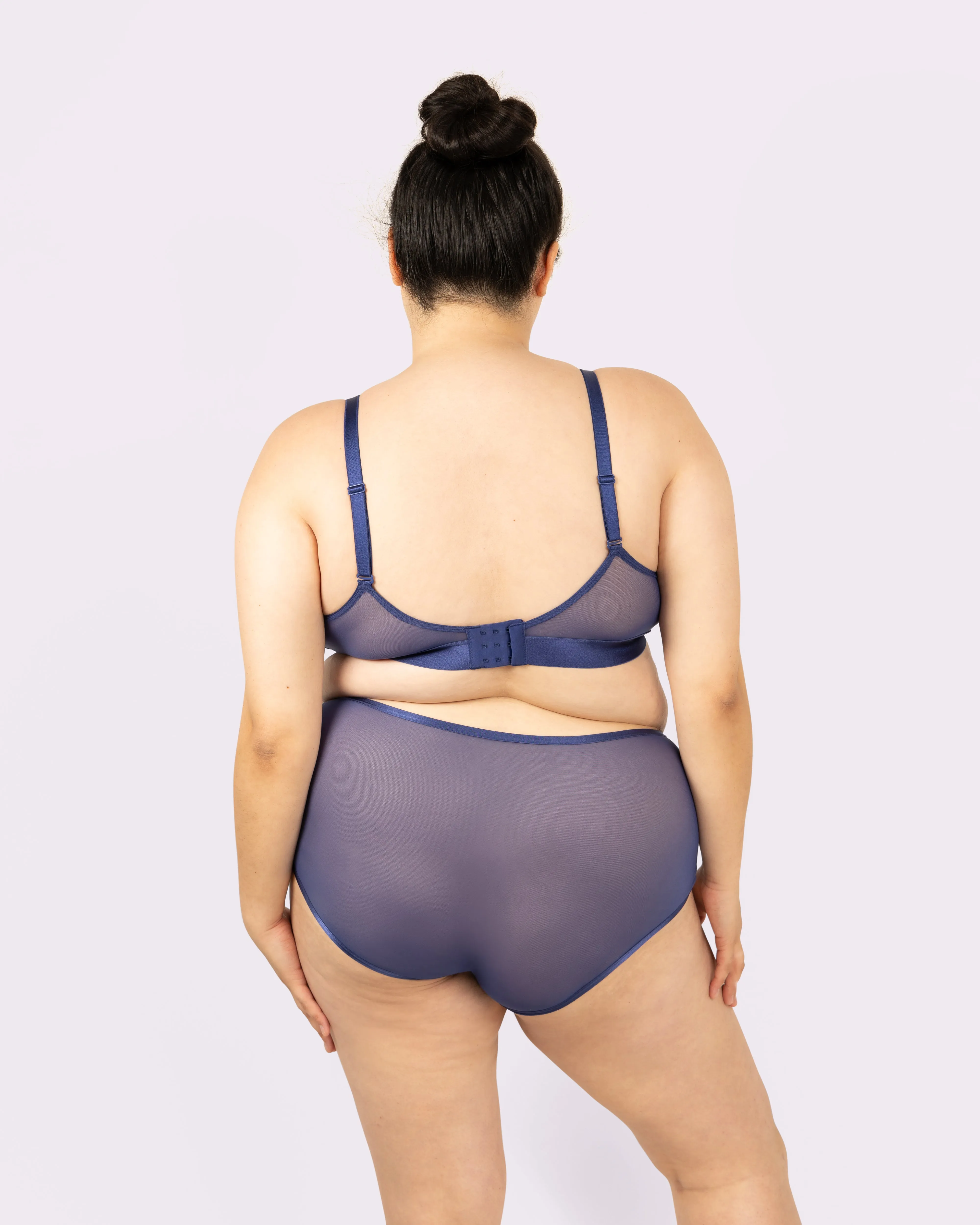 High Rise Boyshort | Silky Mesh | Archive (Dolphin) sold by Parade product image thumbnail 4