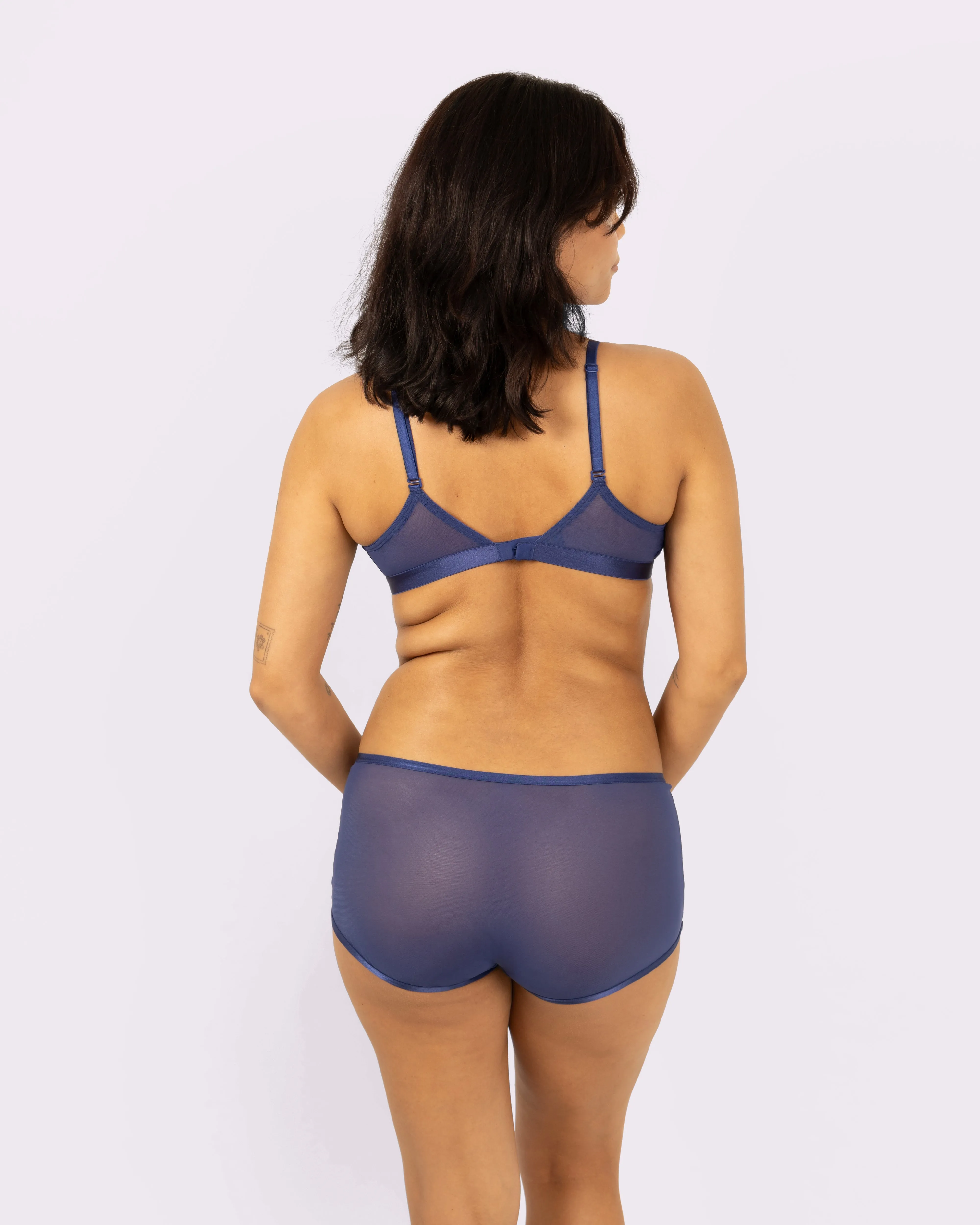 High Rise Boyshort | Silky Mesh | Archive (Dolphin) sold by Parade product image thumbnail 2