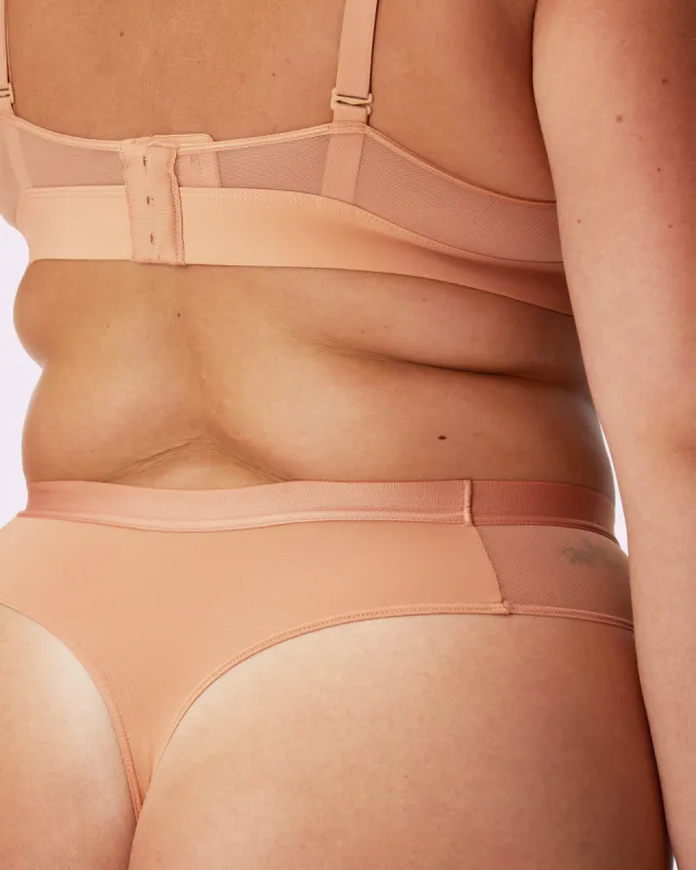 Re:Play High Waisted Thong | Ultra-Soft Re:Play (Peach Fuzz) sold by Parade