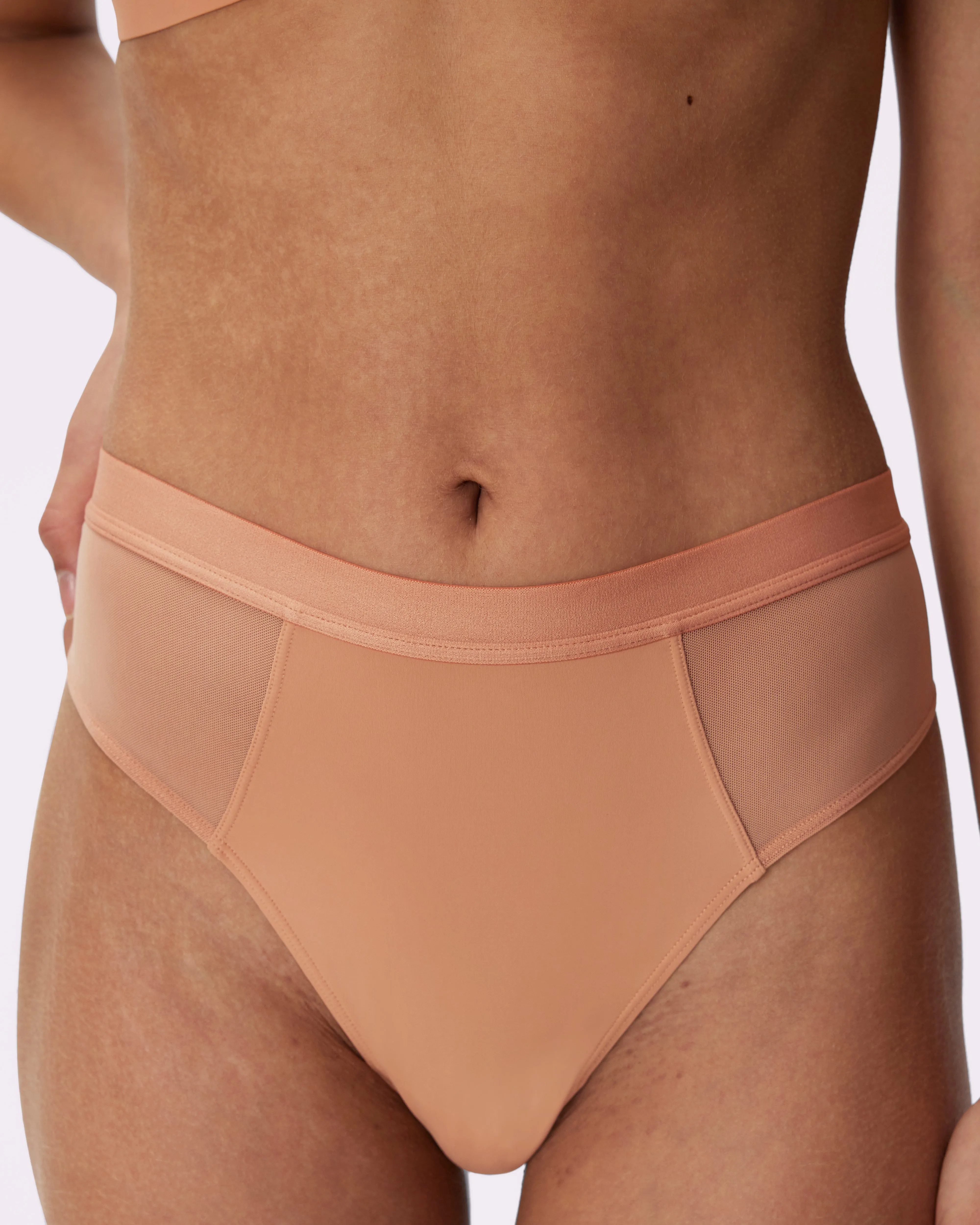 Re:Play High Waisted Thong | Ultra-Soft Re:Play (Peach Fuzz) sold by Parade product image thumbnail 5