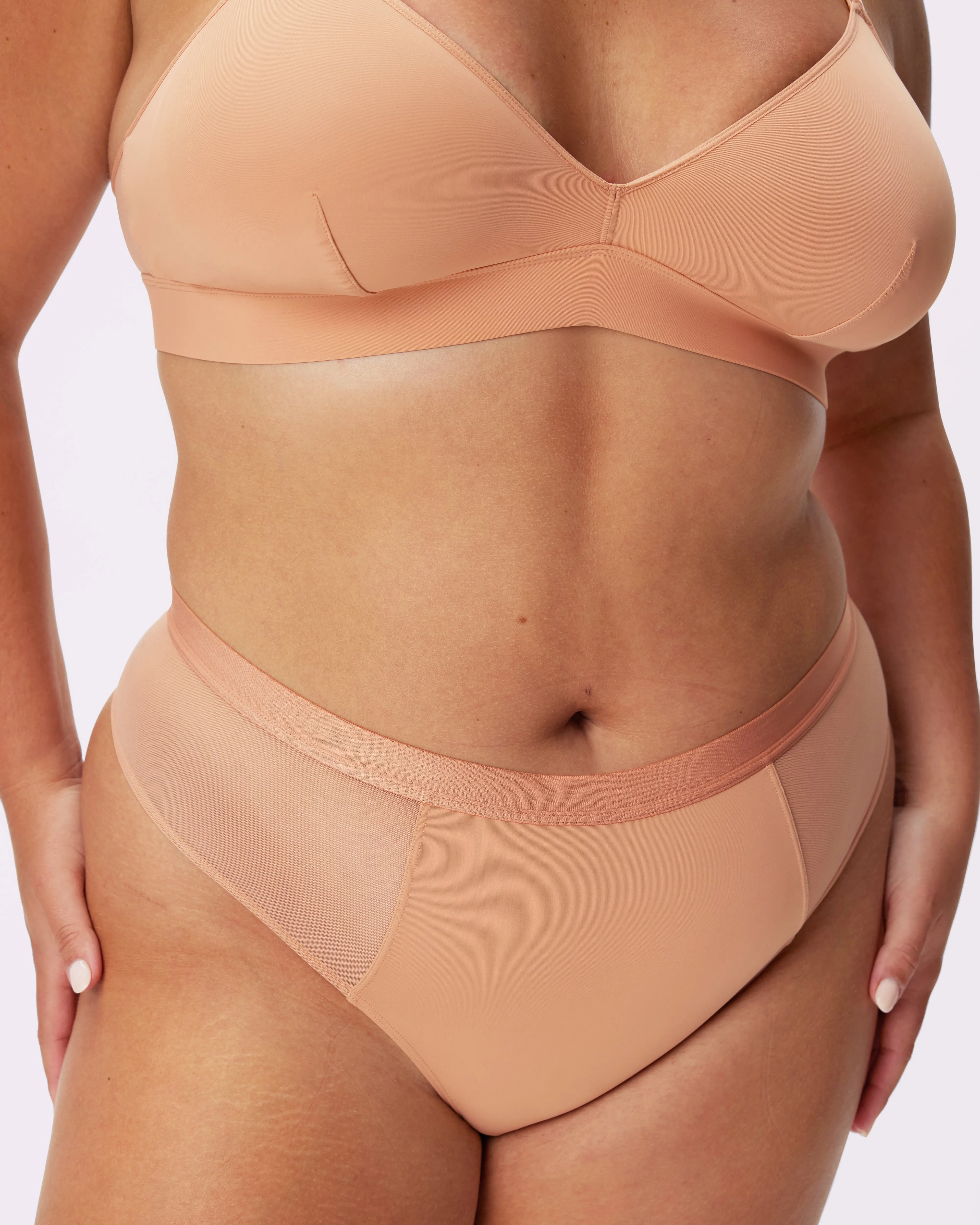 Re:Play High Waisted Thong | Ultra-Soft Re:Play (Peach Fuzz) sold by Parade product image thumbnail 2