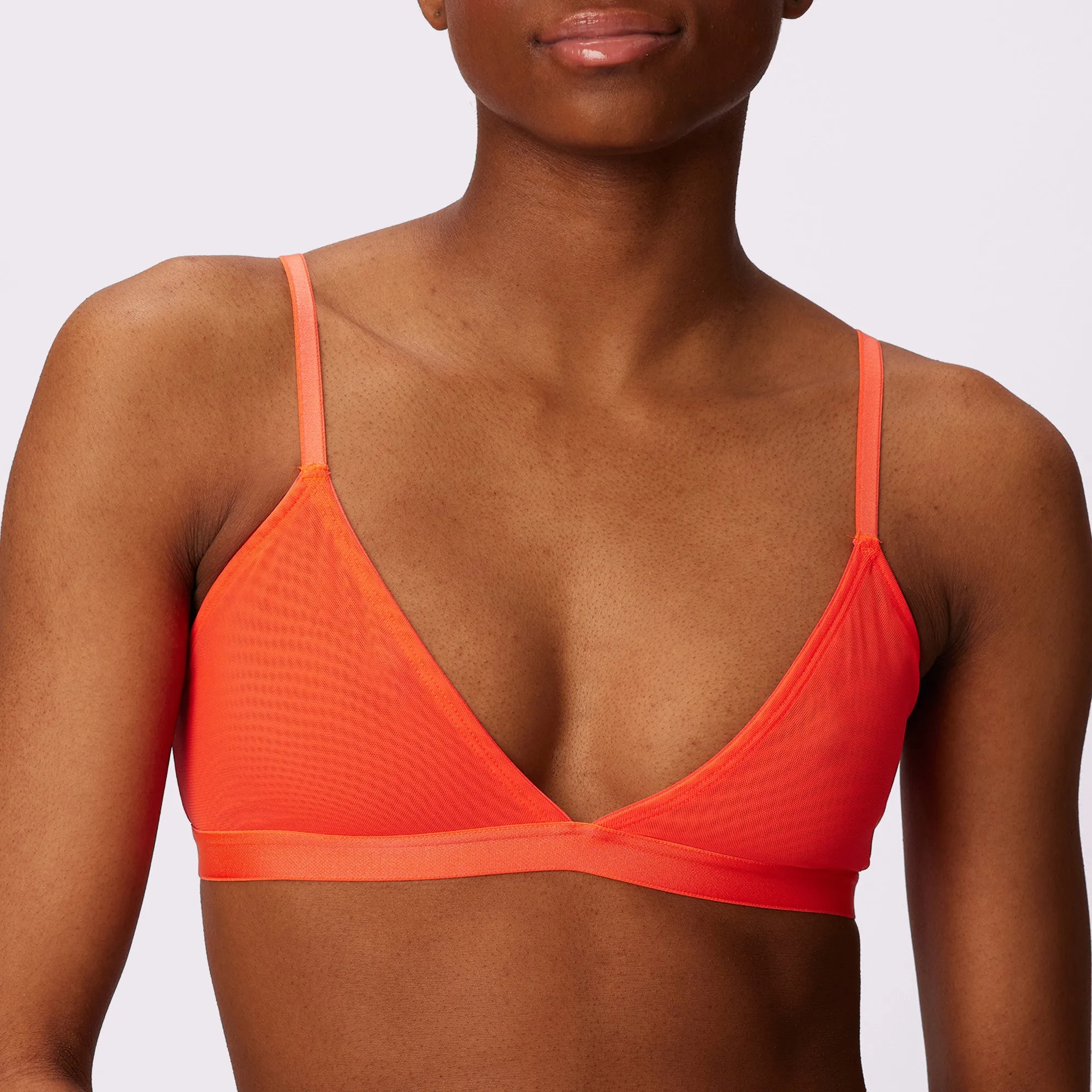 Triangle Bralette | Silky Mesh | Archive (Spritz) sold by Parade