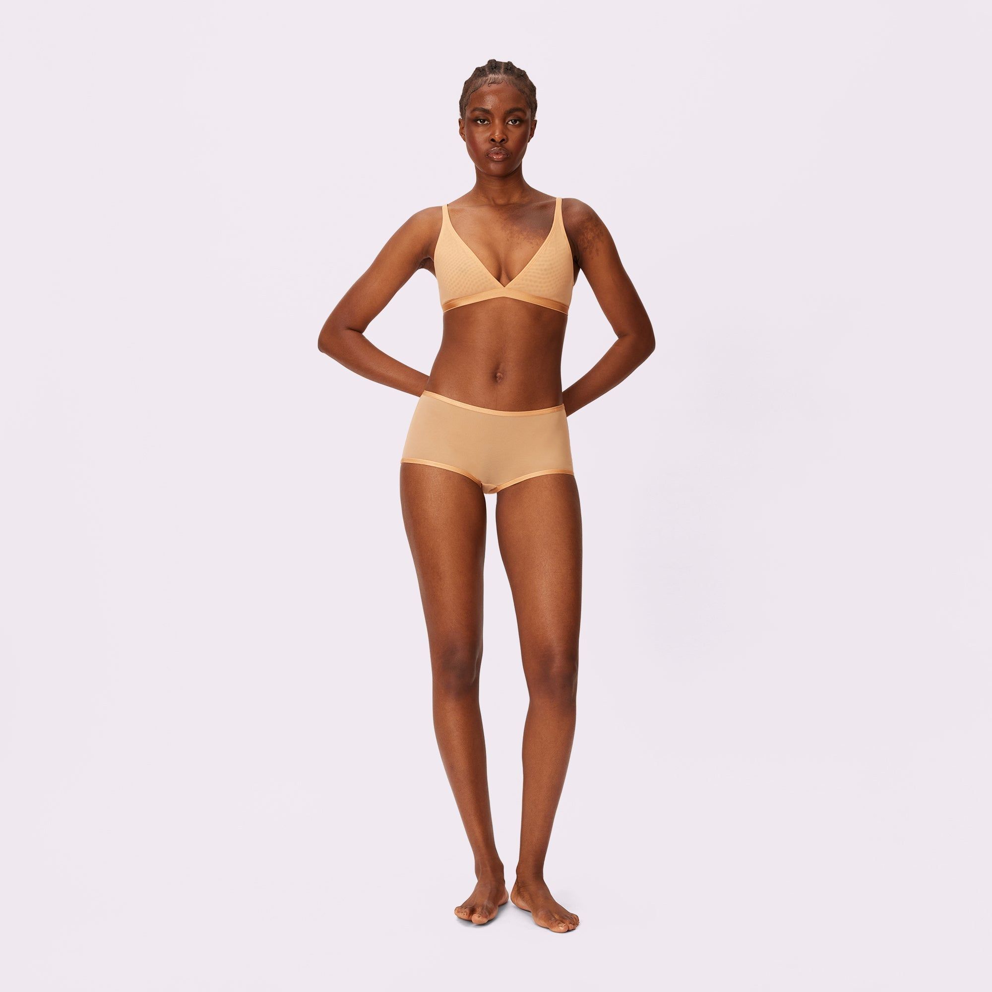 XS High Rise Boyshort | Silky Mesh | Archive (Clay) sold by Parade product image thumbnail 4