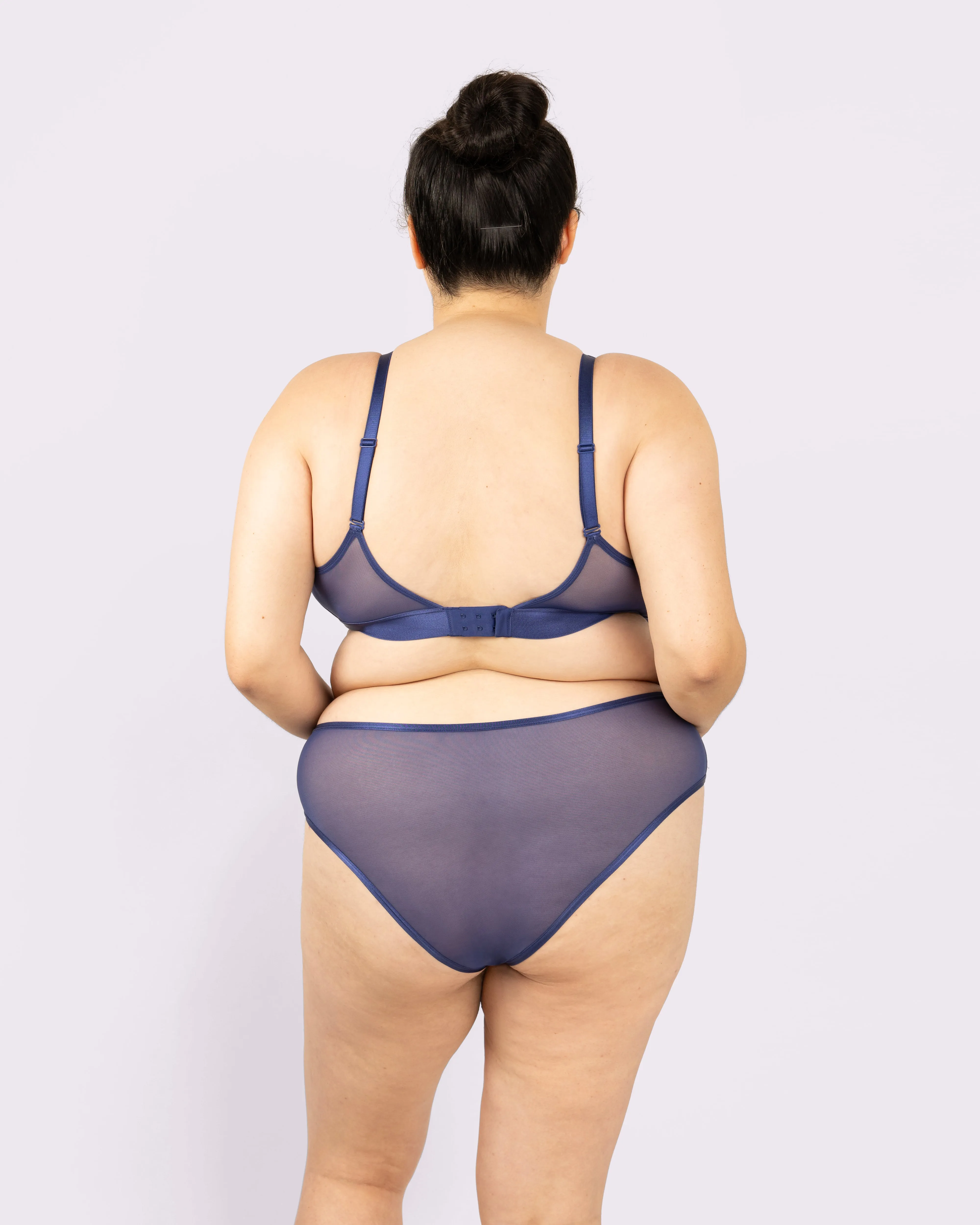 High Rise Cheeky | Silky Mesh | Archive (Dolphin) sold by Parade