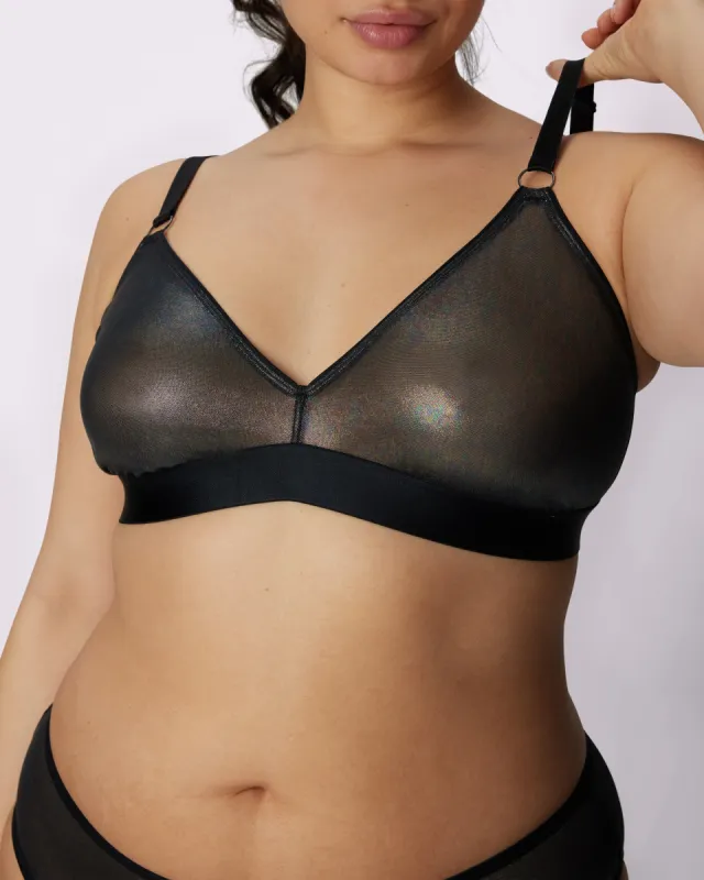 ブラジャー [Alo Yoga] Mesh Dream Glow Bra Mesh Dream Glow Bra - Black | ALO