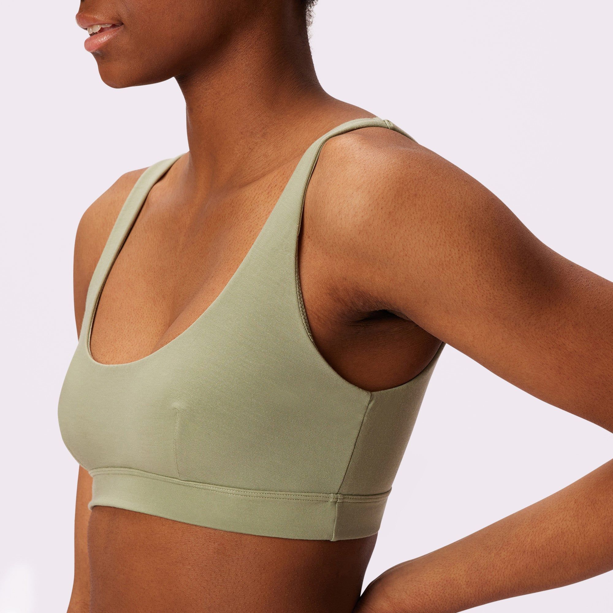 1+ Cloud Scoop Bralette | SuperSoft | Archive (Olive) sold by Parade product image thumbnail 2