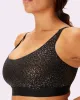 Luxe Mesh Scoop Bralette | Silky Mesh | Archive (Gunmetal Glitter) sold by Parade