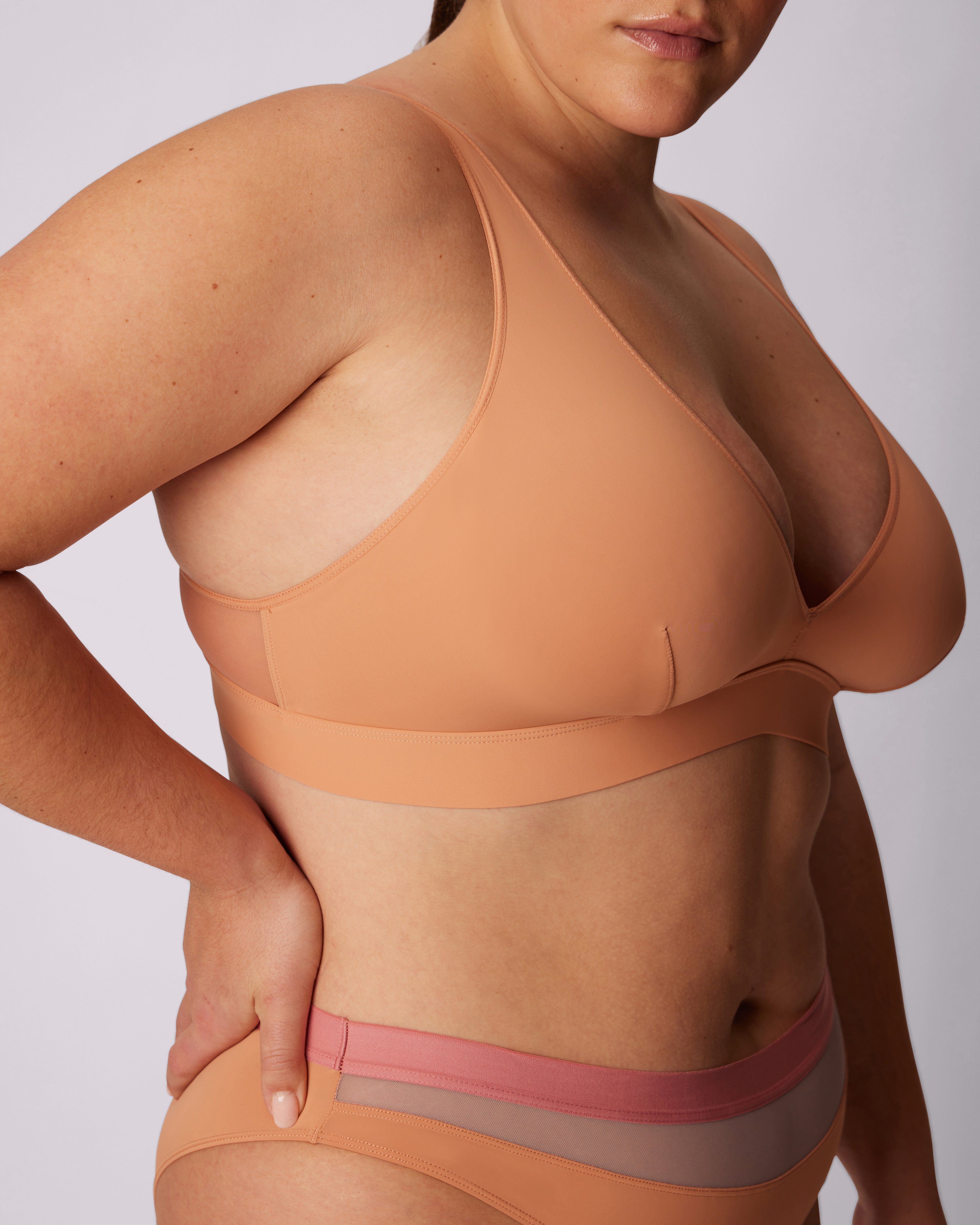 0+ Dream Fit Plunge Bralette | Ultra-Soft Re:Play | Archive (Peach Fuzz) sold by Parade product image thumbnail 5