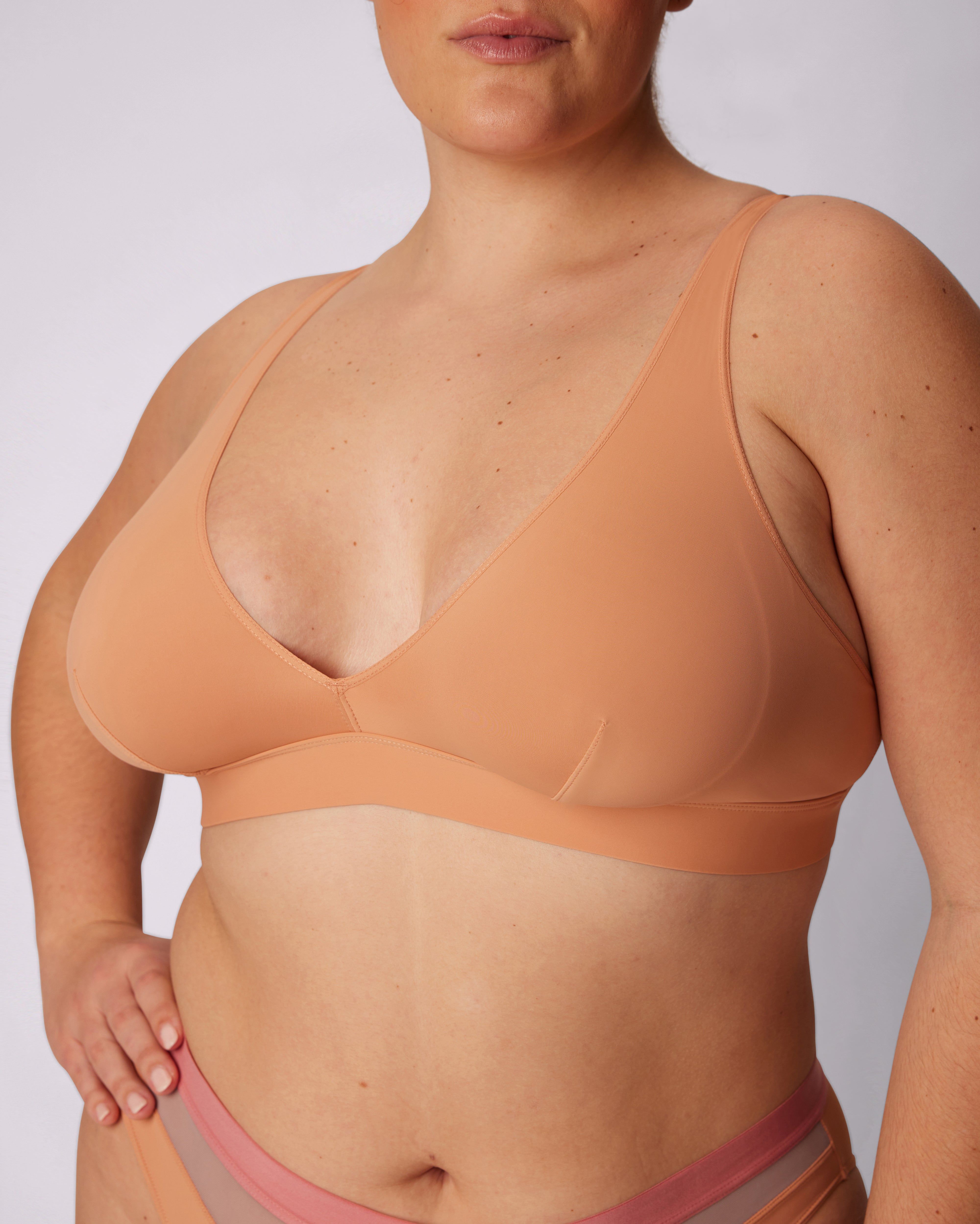 0+ Dream Fit Plunge Bralette | Ultra-Soft Re:Play | Archive (Peach Fuzz) sold by Parade product image thumbnail 3