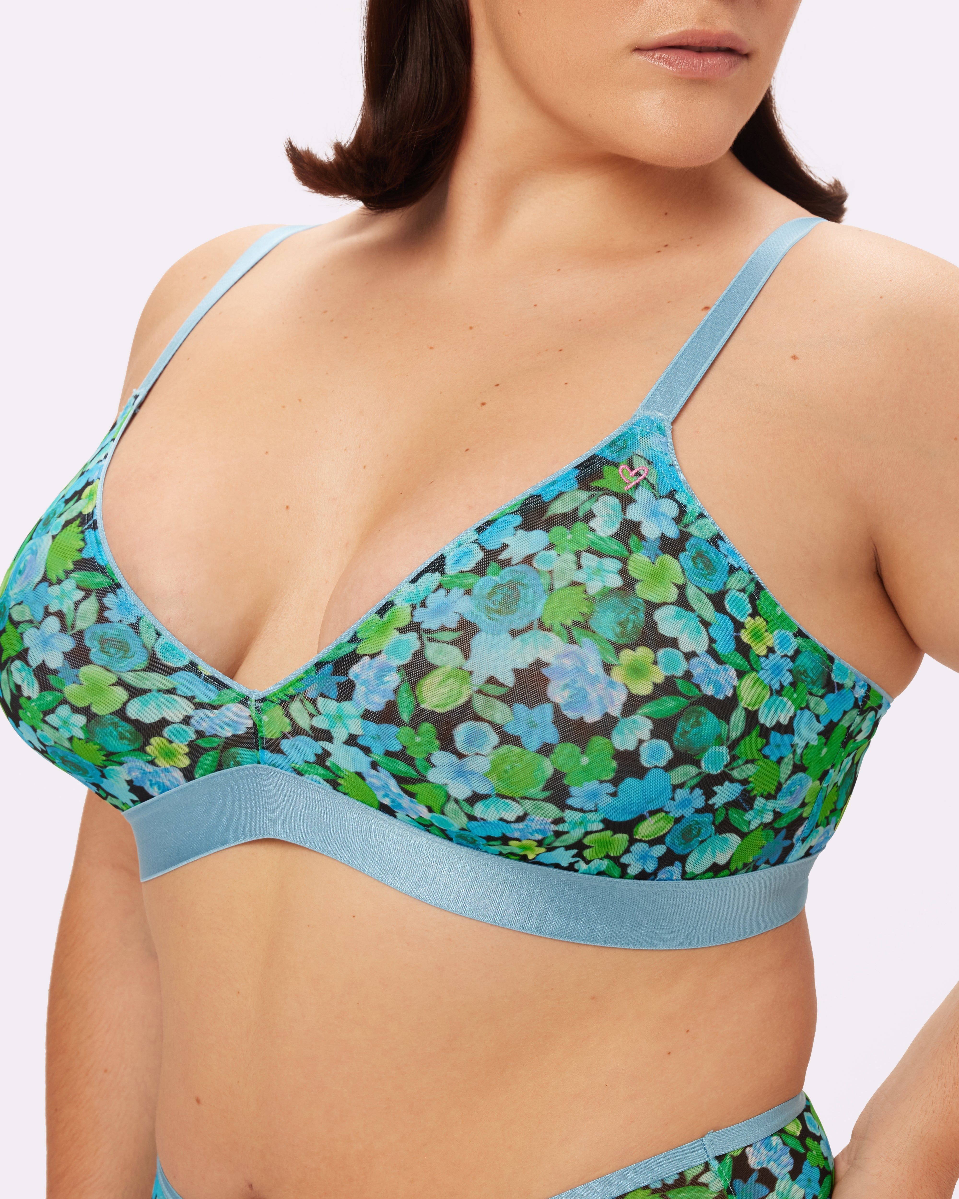 2XL GANNI Triangle Bralette | Silky Mesh (Lilypad) sold by Parade product image thumbnail 5